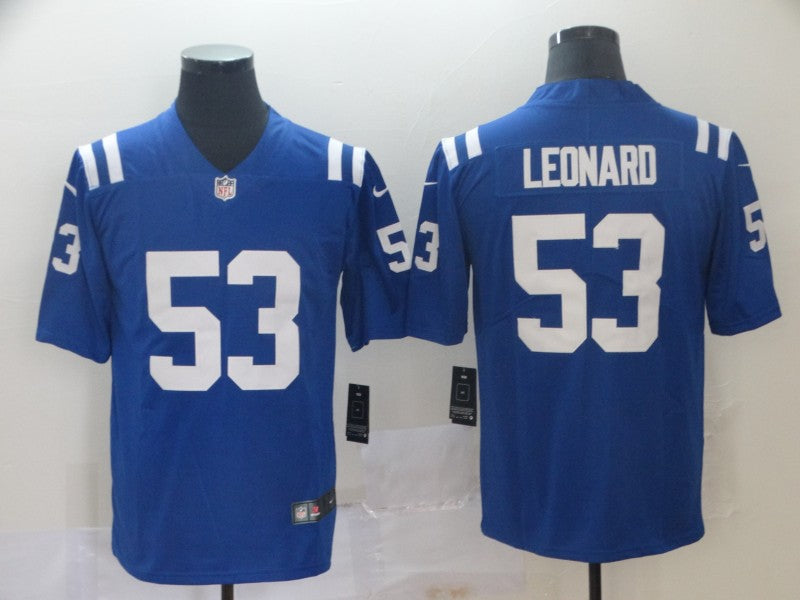 Men's Indianapolis Colts Darius Leonard Player Blue Game Jerseys
