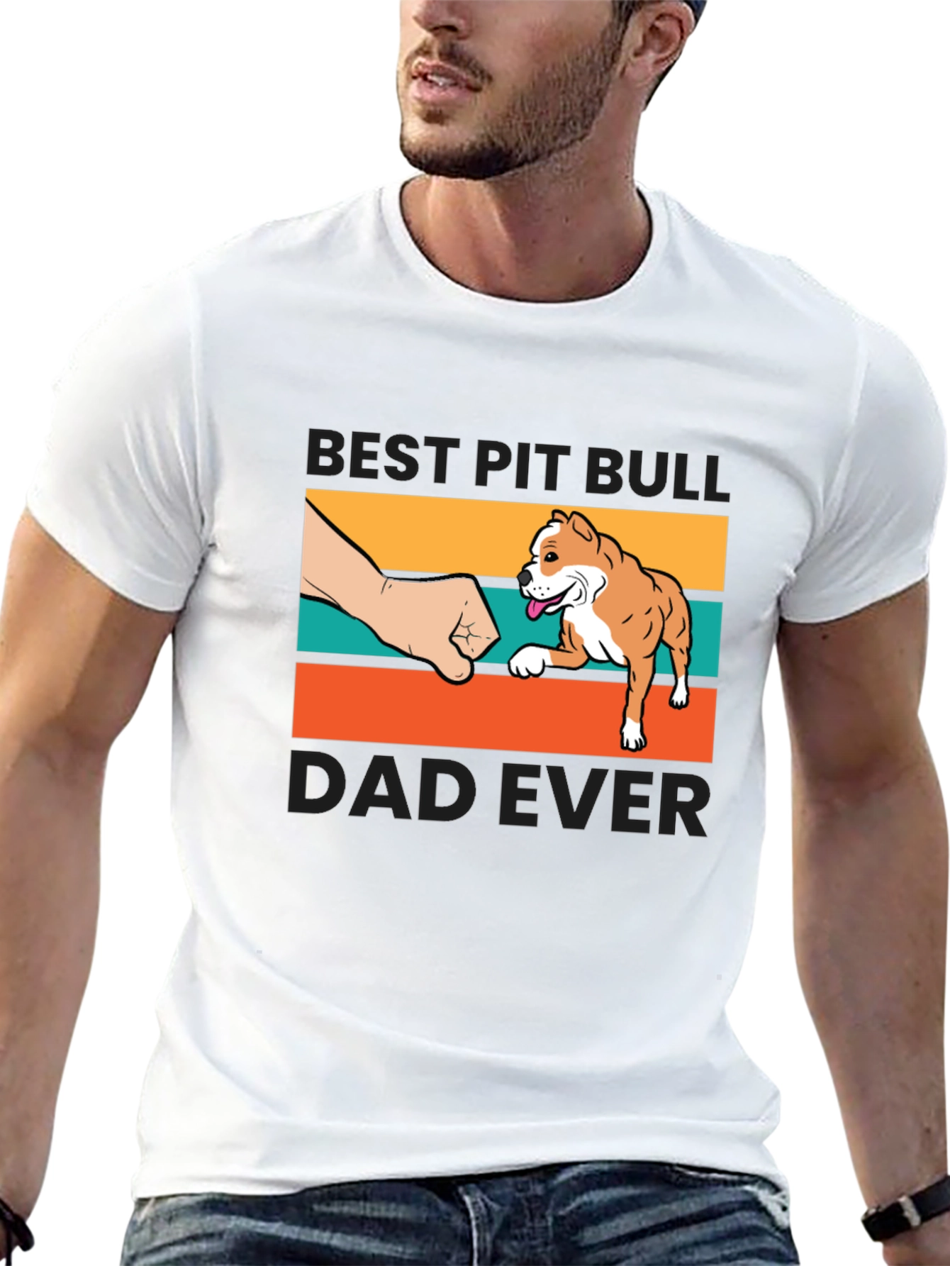 Best Pit Bull Dad Ever T-Shirt