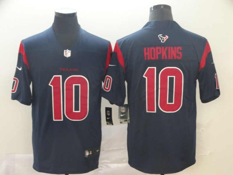 Men's Houston Texans DeAndre Hopkins #10 Navy Game Player Jerseys