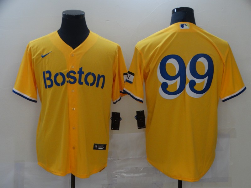 Men's Boston Red Sox Alex Verdugo #99 Gold City Connect Replica Player Jerseys