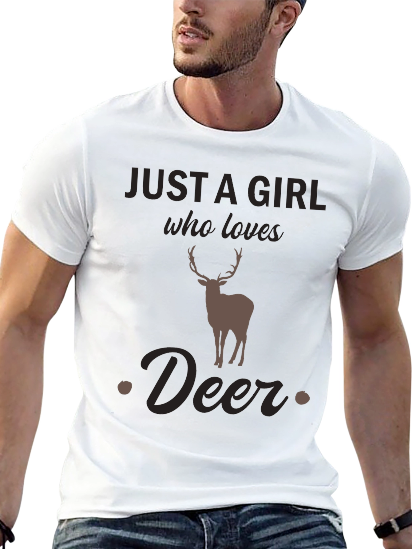 Just a Girl Who Loves Deer T-Shirt - Unisex