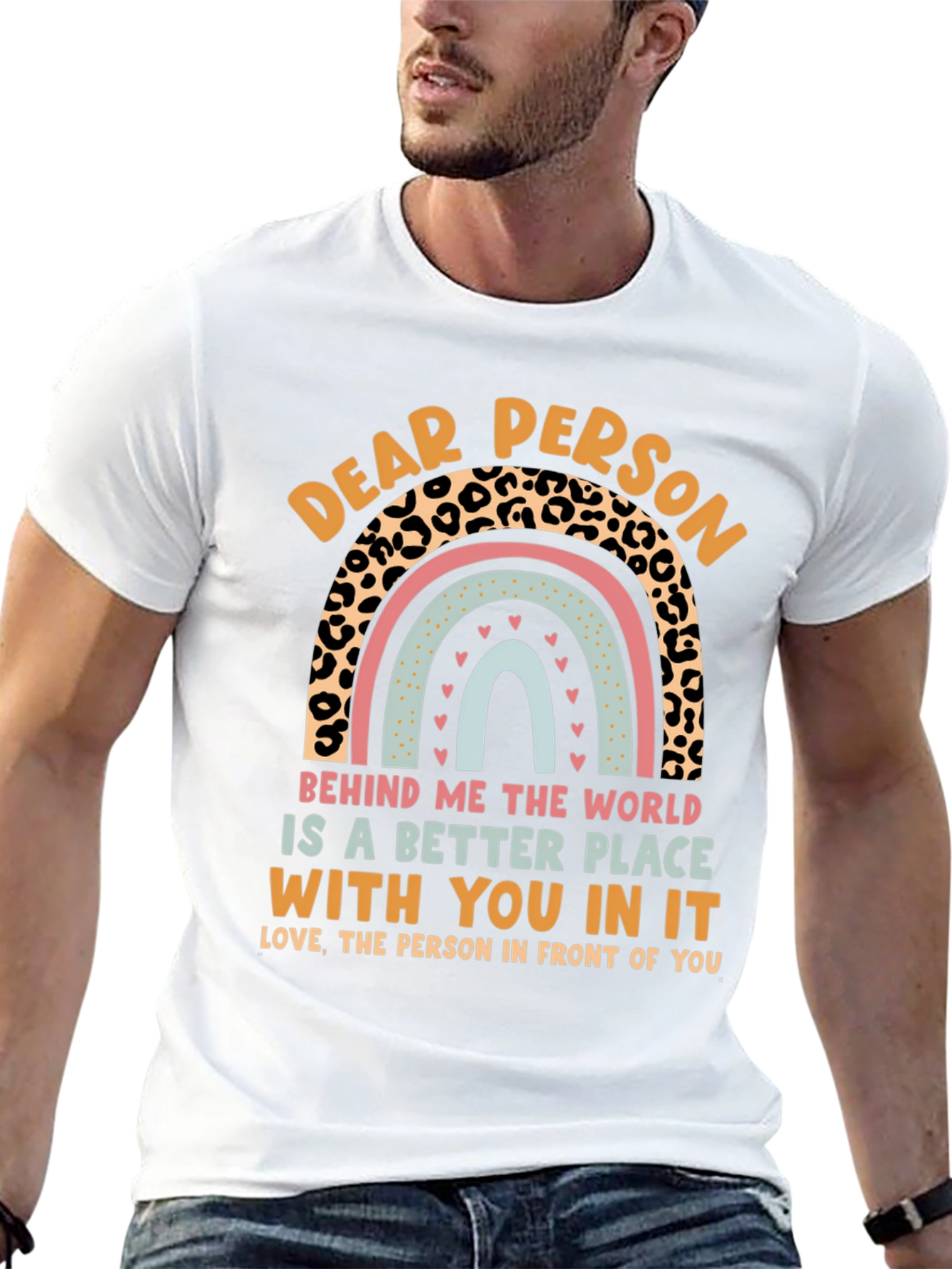 Dear Person Rainbow Graphic T-Shirt