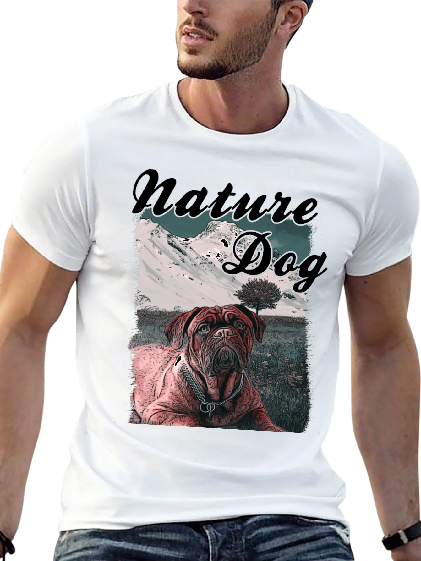 Nature Dog Graphic T-Shirt