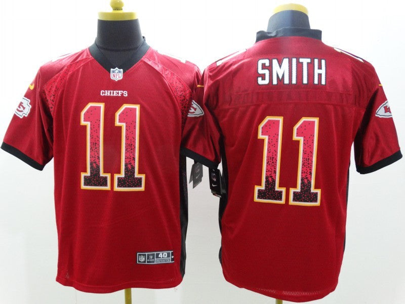 Men's Kansas City Chiefs Alex Smith #11 Red Game Jerseys