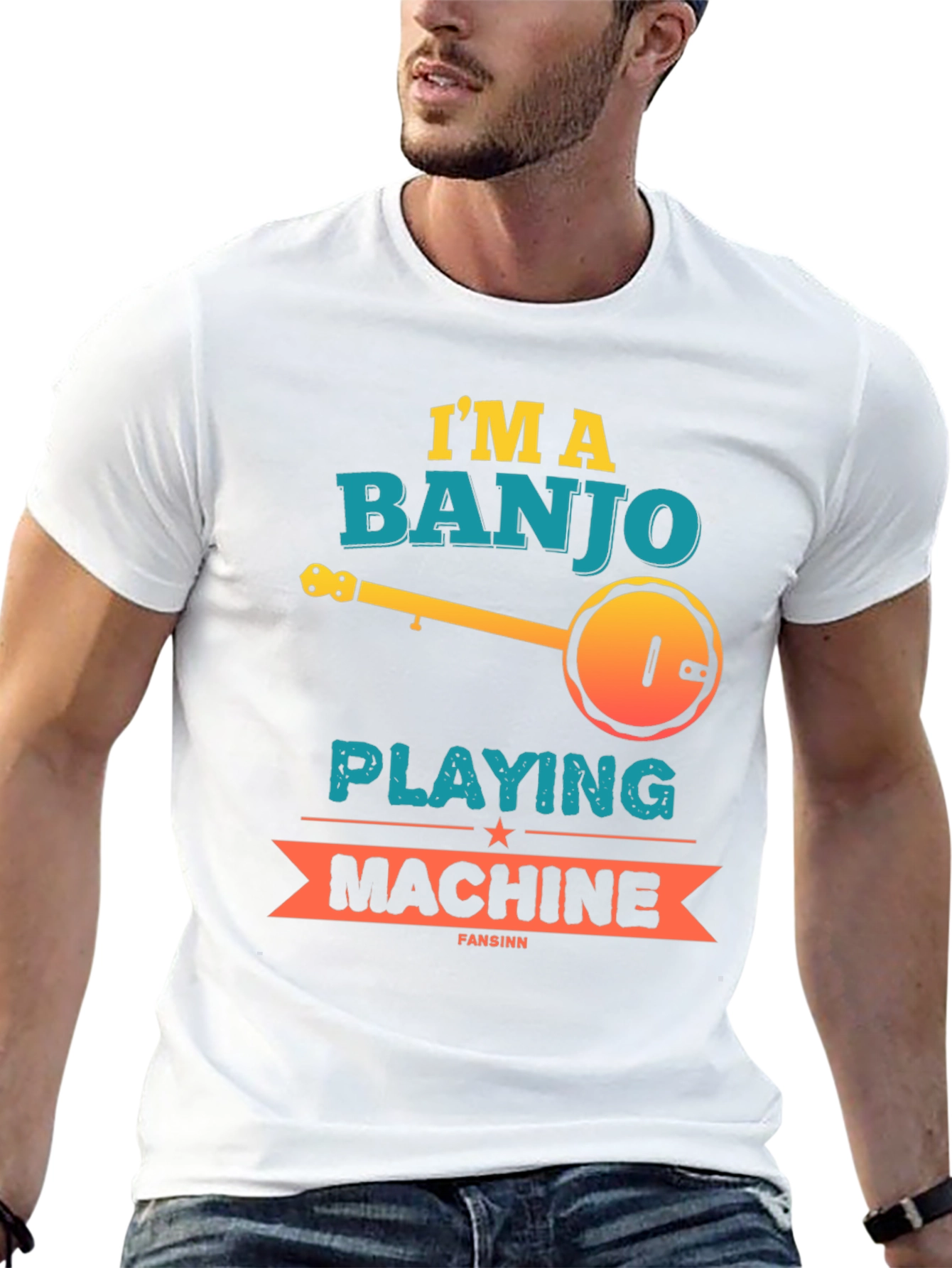 Banjo Playing Machine Graphic Tee