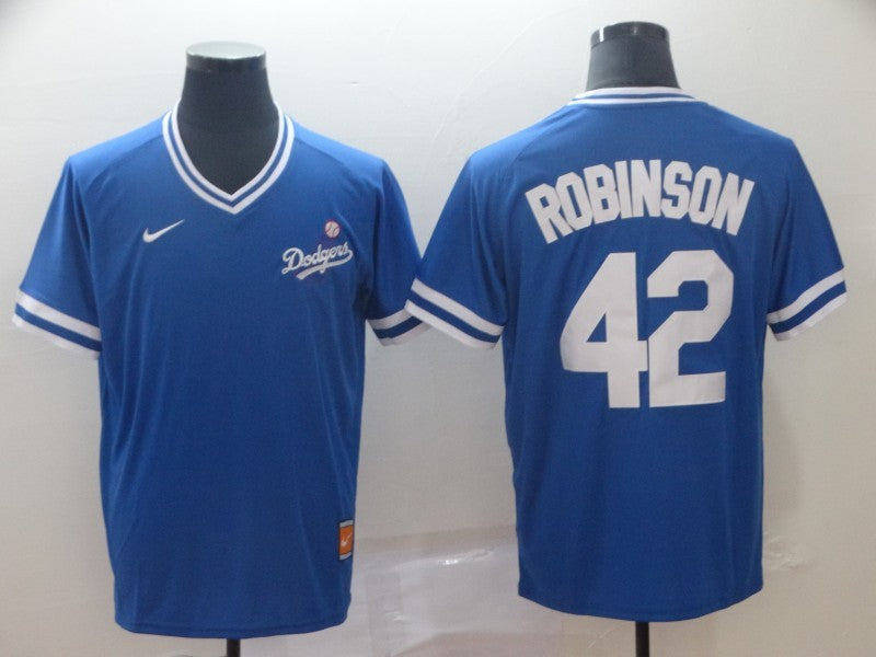 Men's Los Angeles Dodgers Jackie Robinson #42 Blue Game Player Jerseys