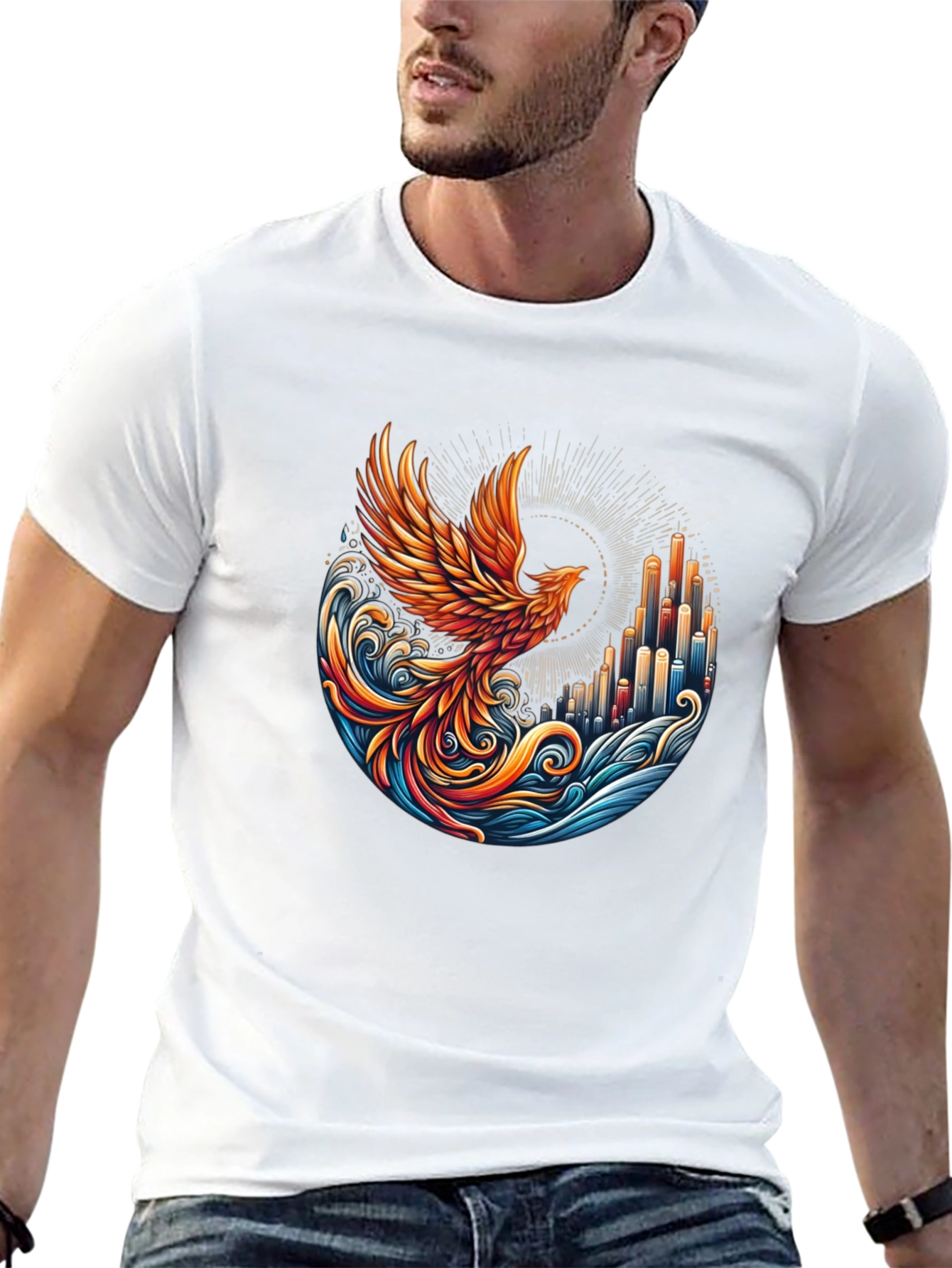 Phoenix Rising Graphic Tee - Urban Style