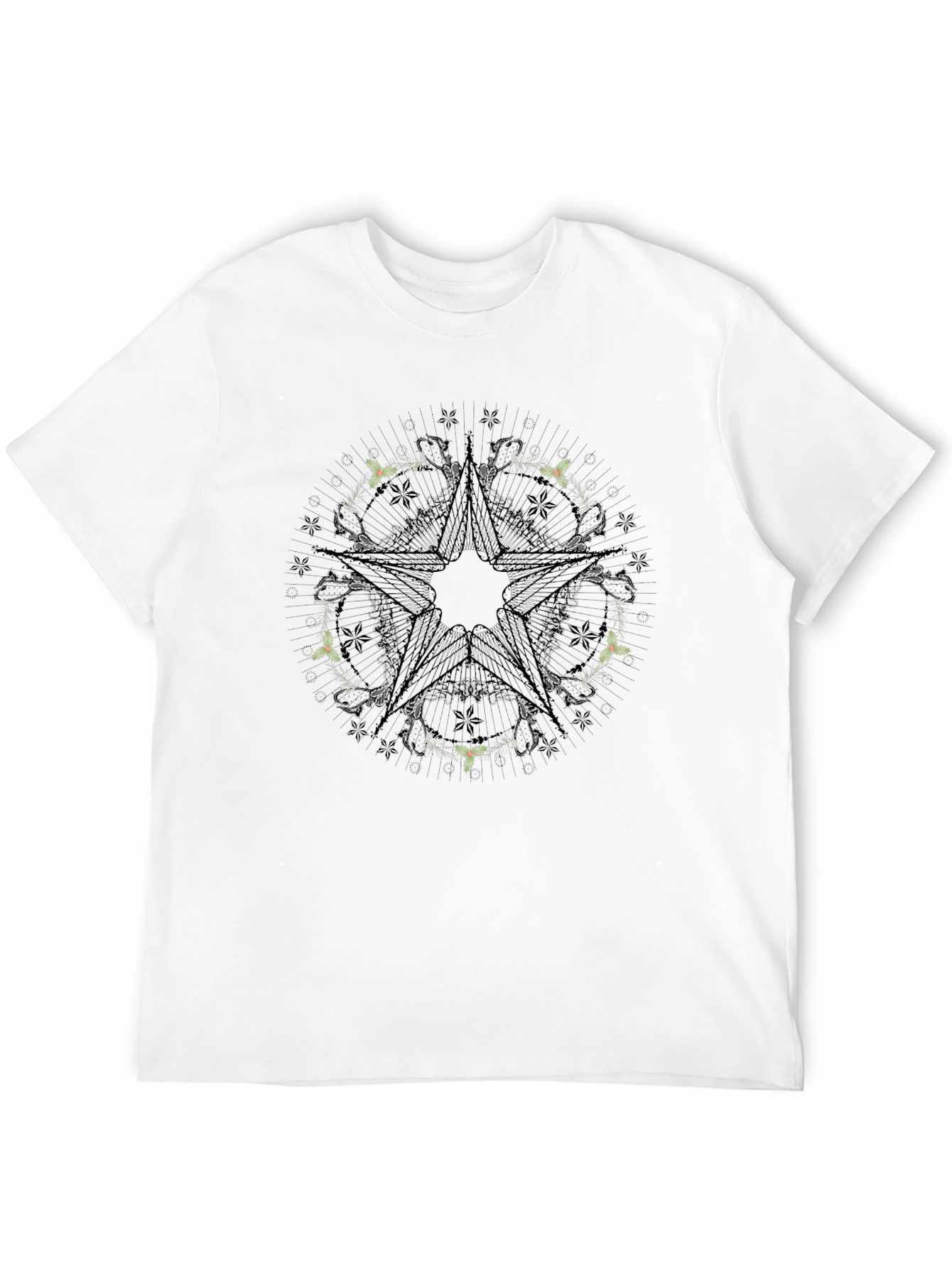 Star Mandala Graphic Black Tee