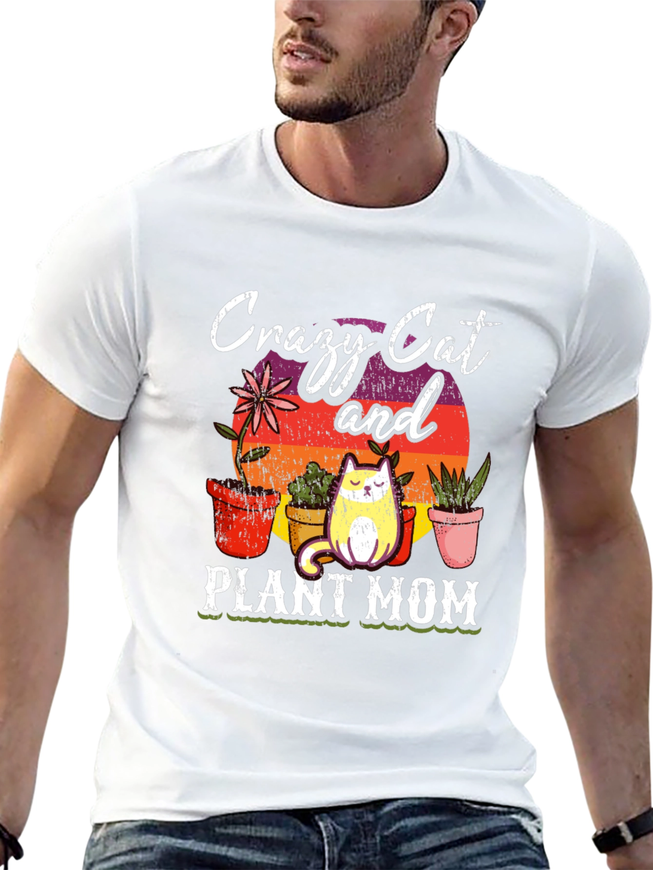 Crazy Cat & Plant Mom T-Shirt