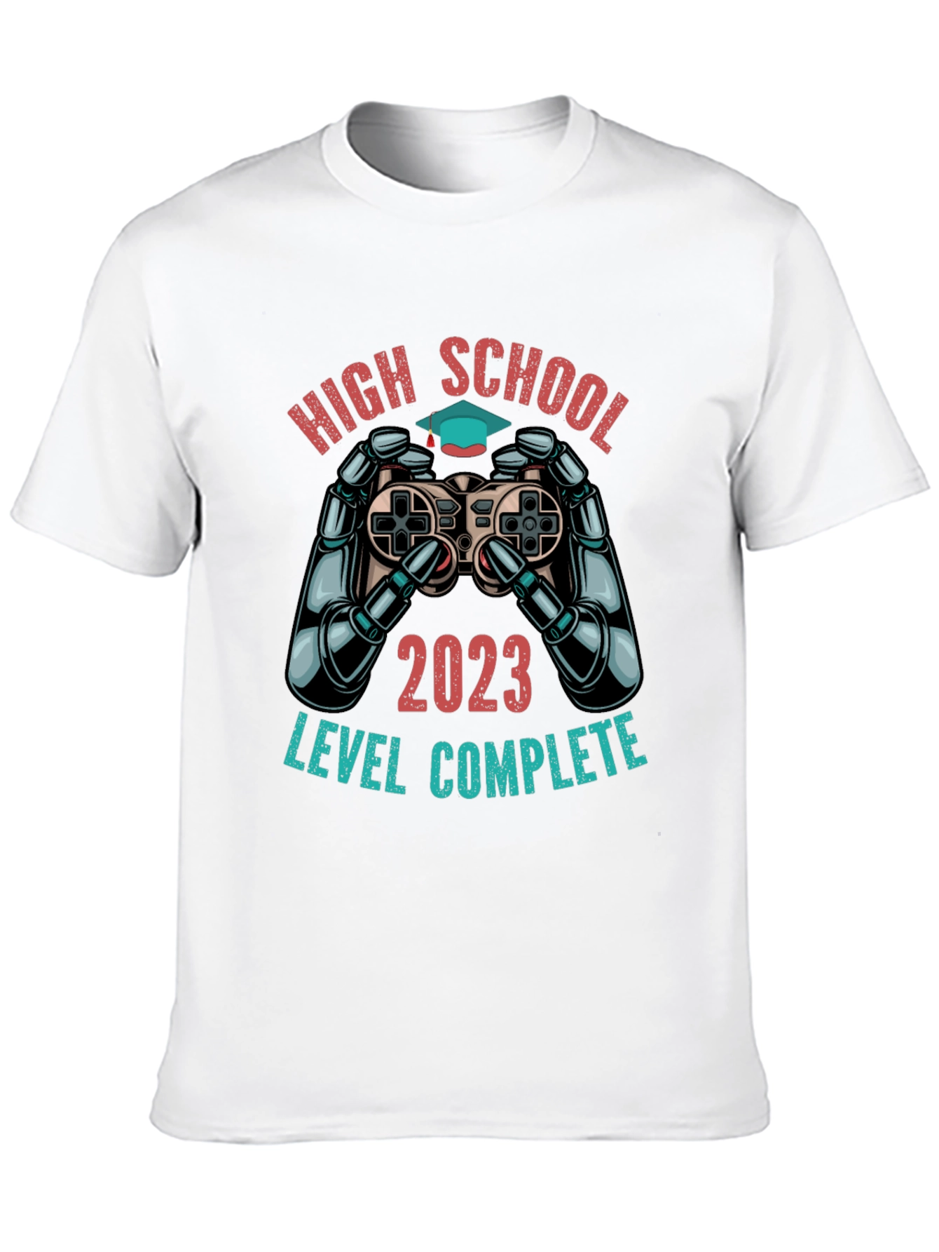 High School Graduation 2023 T-Shirt - Level Complete Gamer