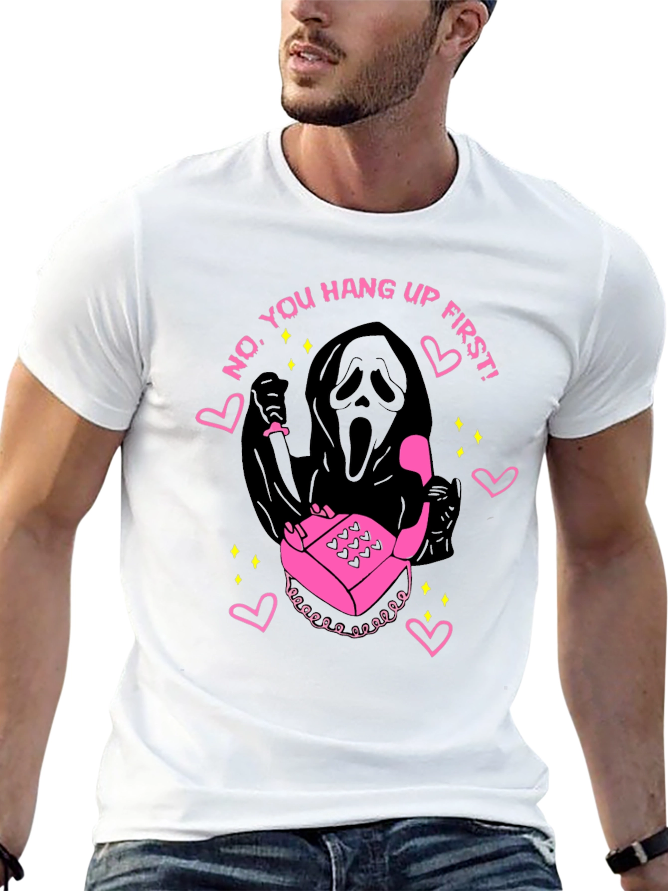 Scream Ghostface No You Hang Up First T-Shirt