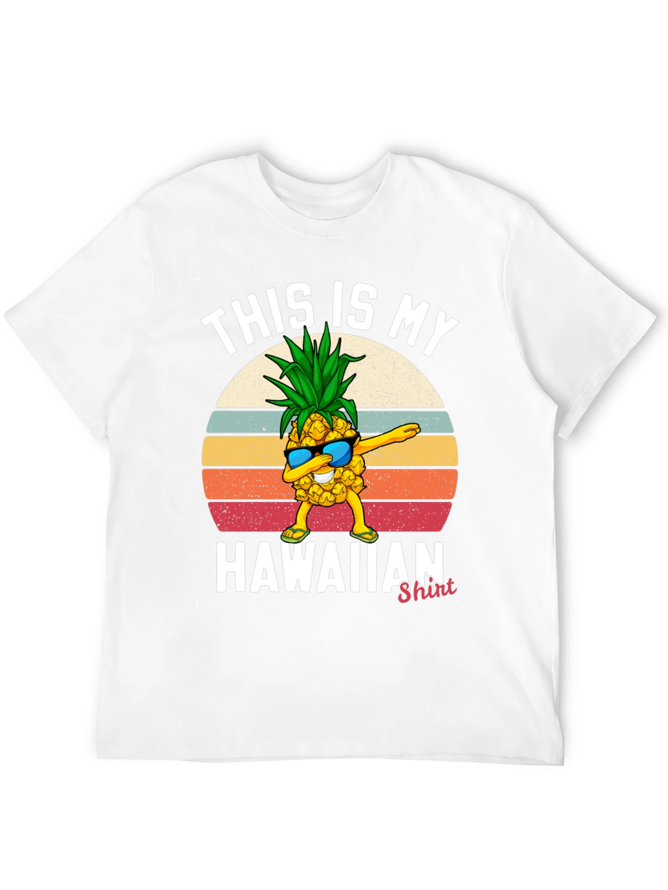Funny Pineapple Hawaiian Shirt Graphic Tee