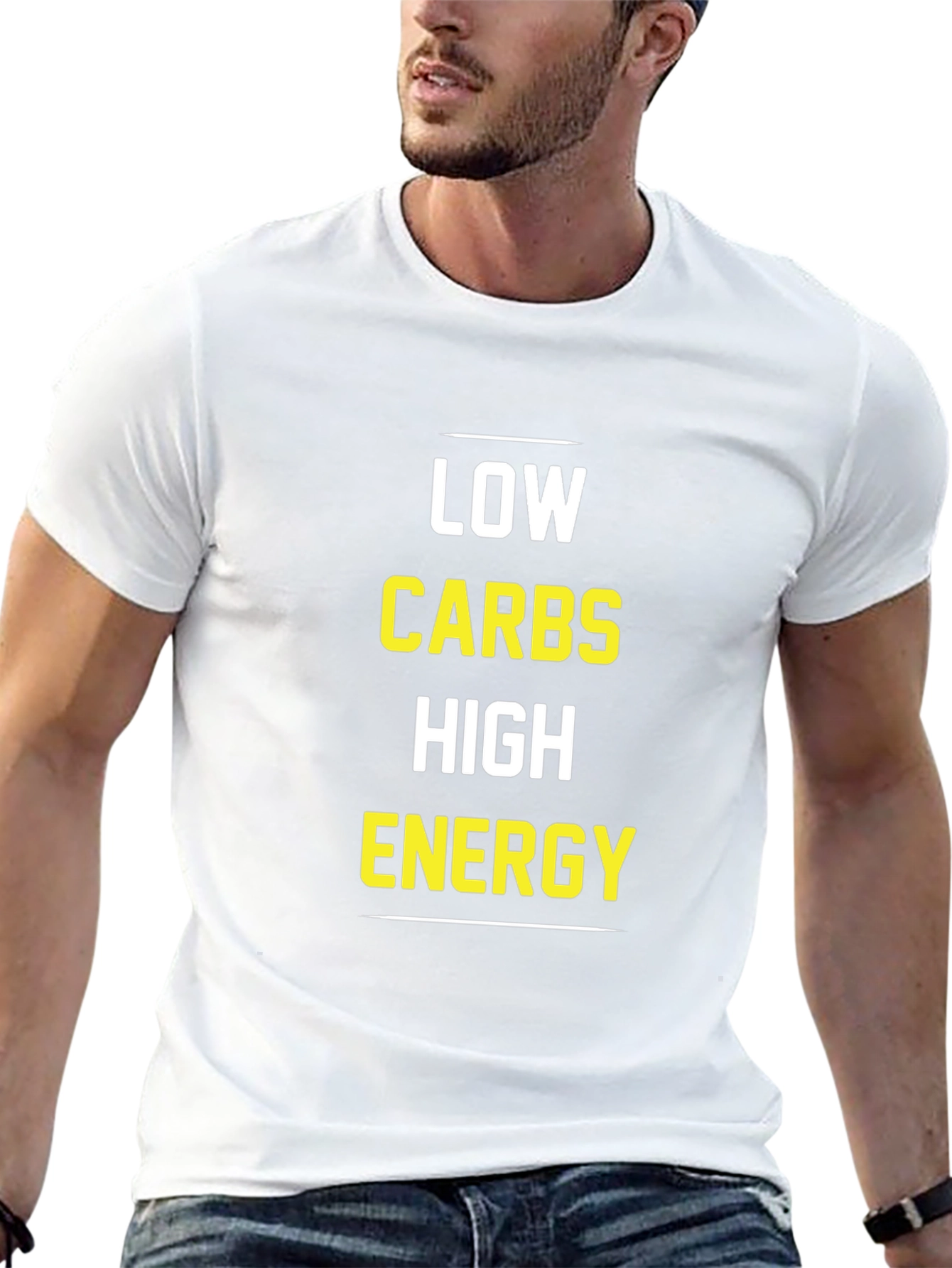 Low Carbs High Energy Graphic T-Shirt