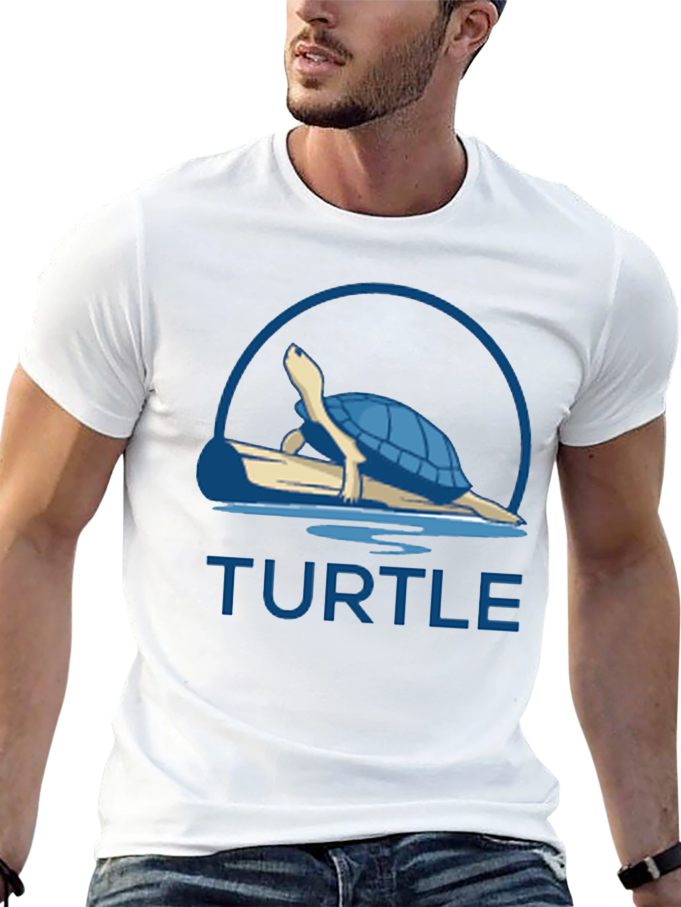 Turtle Graphic T-Shirt - Relaxed Fit Tee