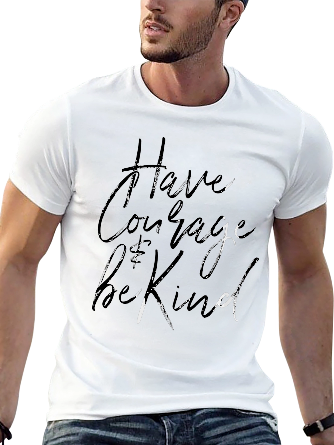 Have Courage Be Kind Black Graphic Tee