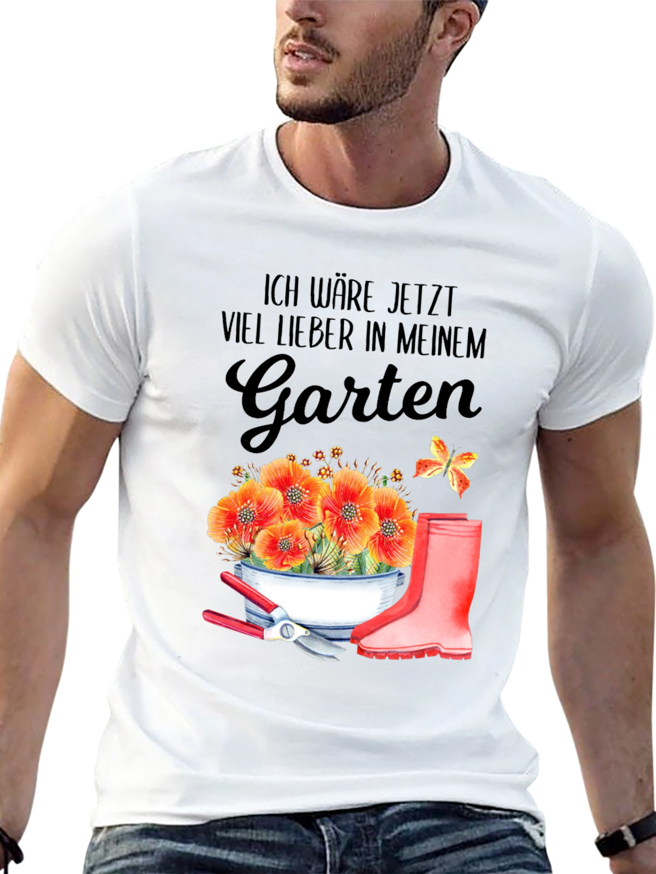 Gardening T-Shirt: Id Rather Be In My Garden