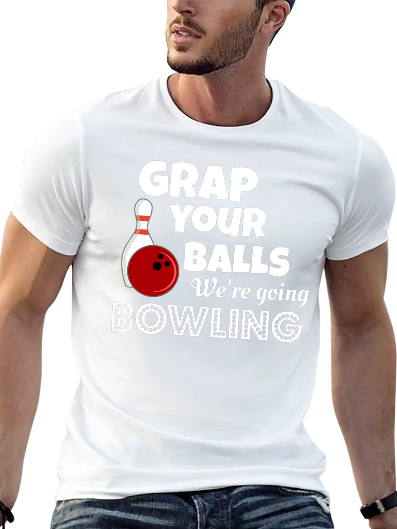 Bowling Graphic Tee - Grap Your Balls