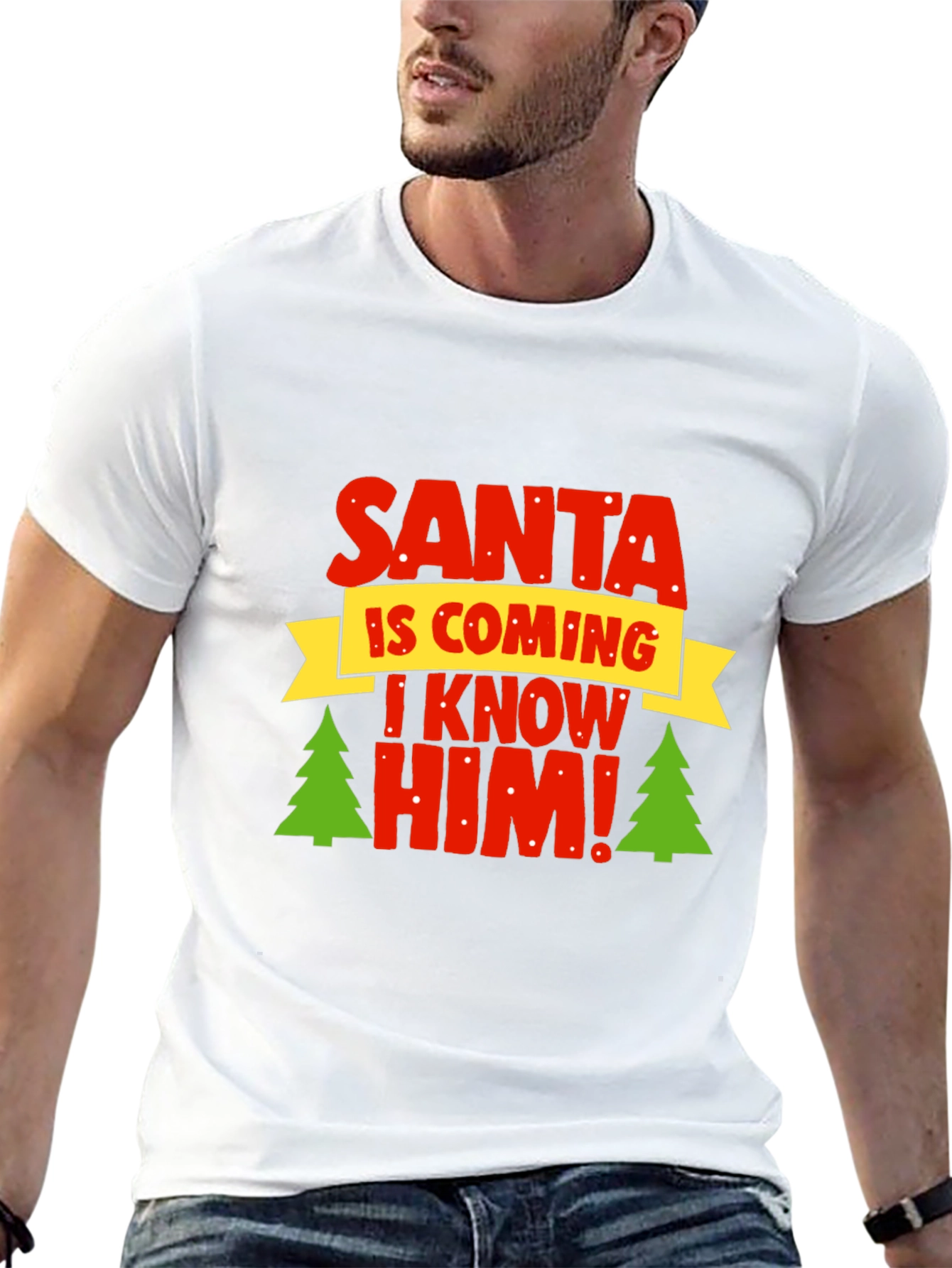Santa I Know Him T-Shirt - Holiday Festive Top