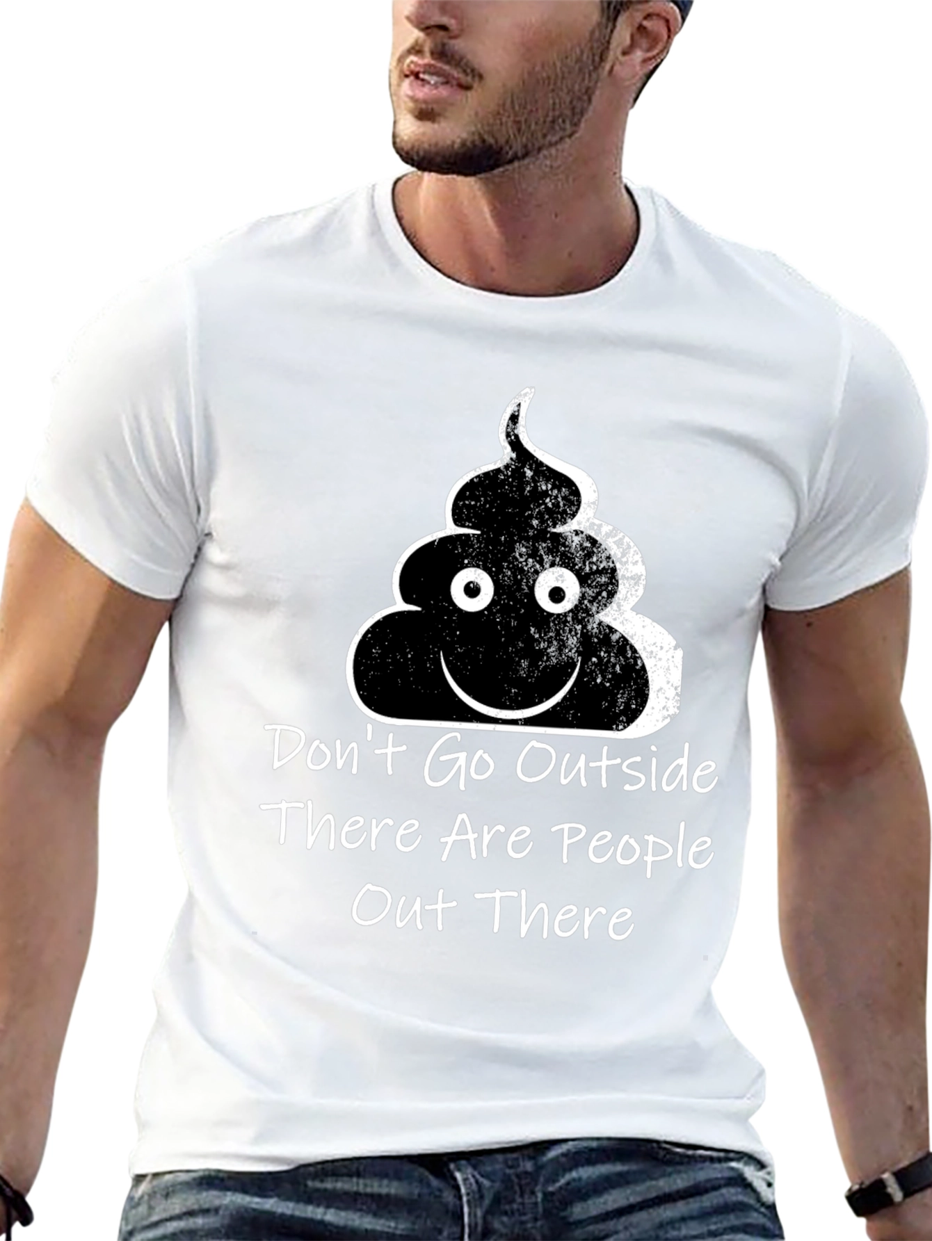 Dont Go Outside T-Shirt Funny Social Graphic Tee