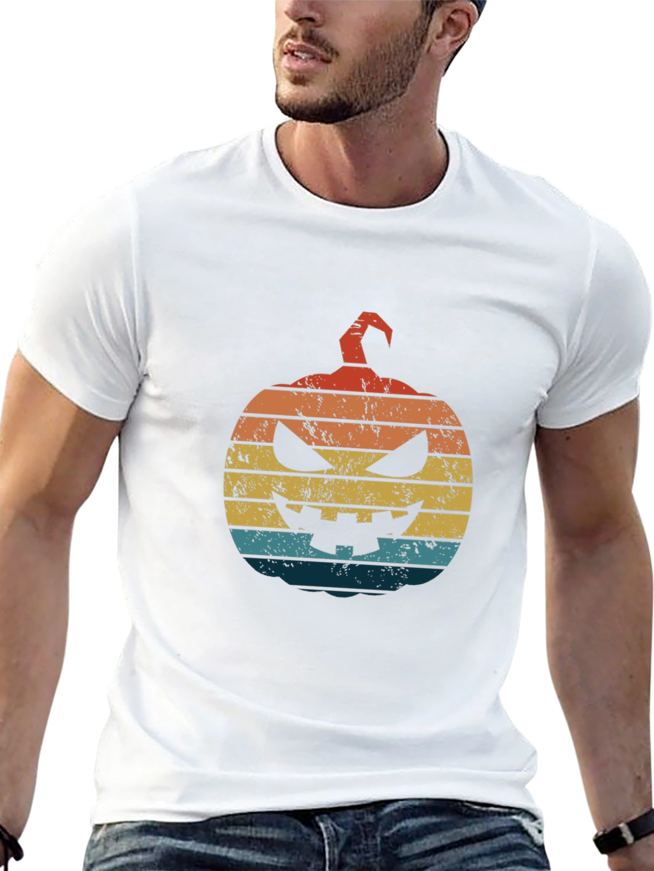 Retro Halloween Pumpkin T-Shirt