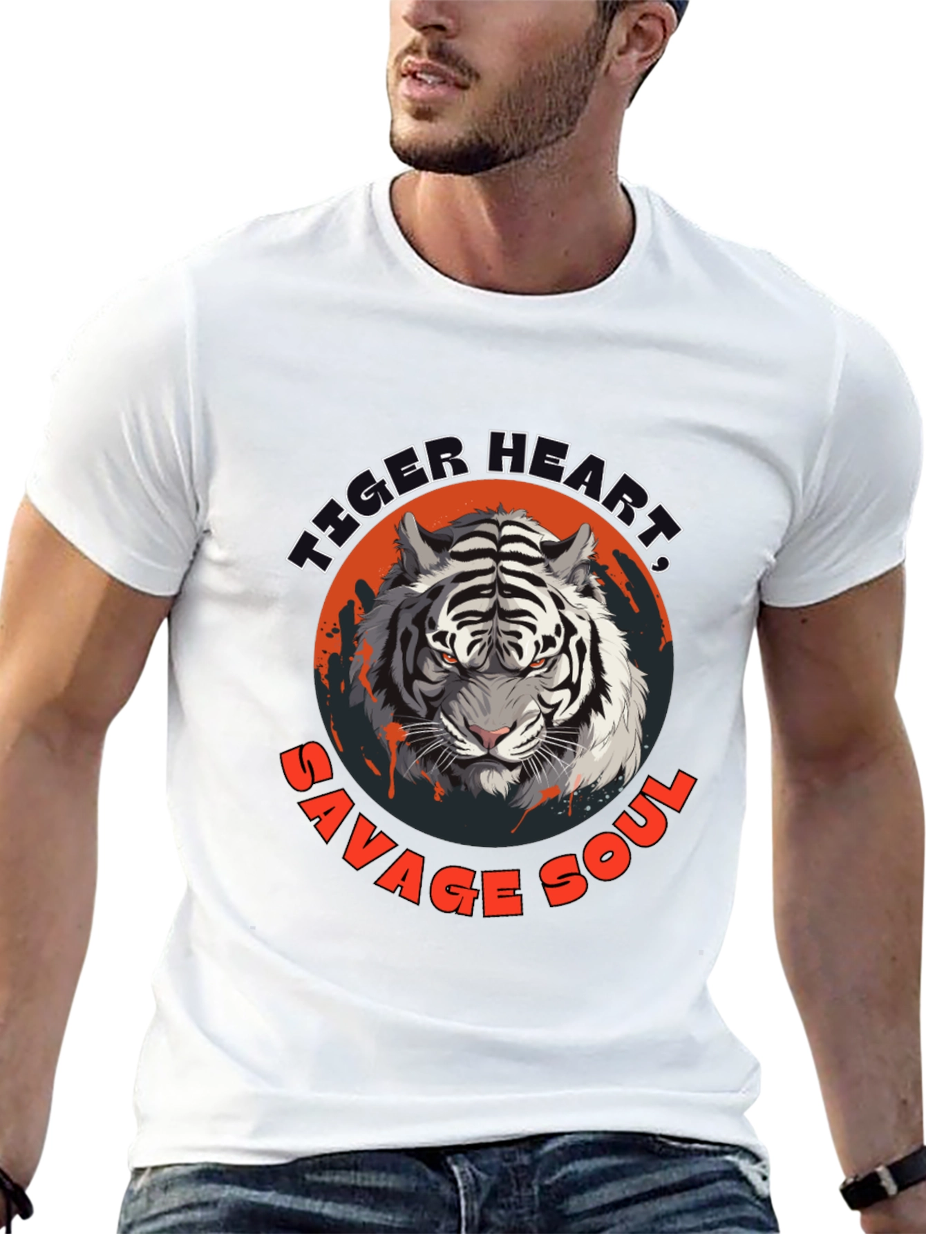 Tiger Heart Savage Soul Graphic Tee