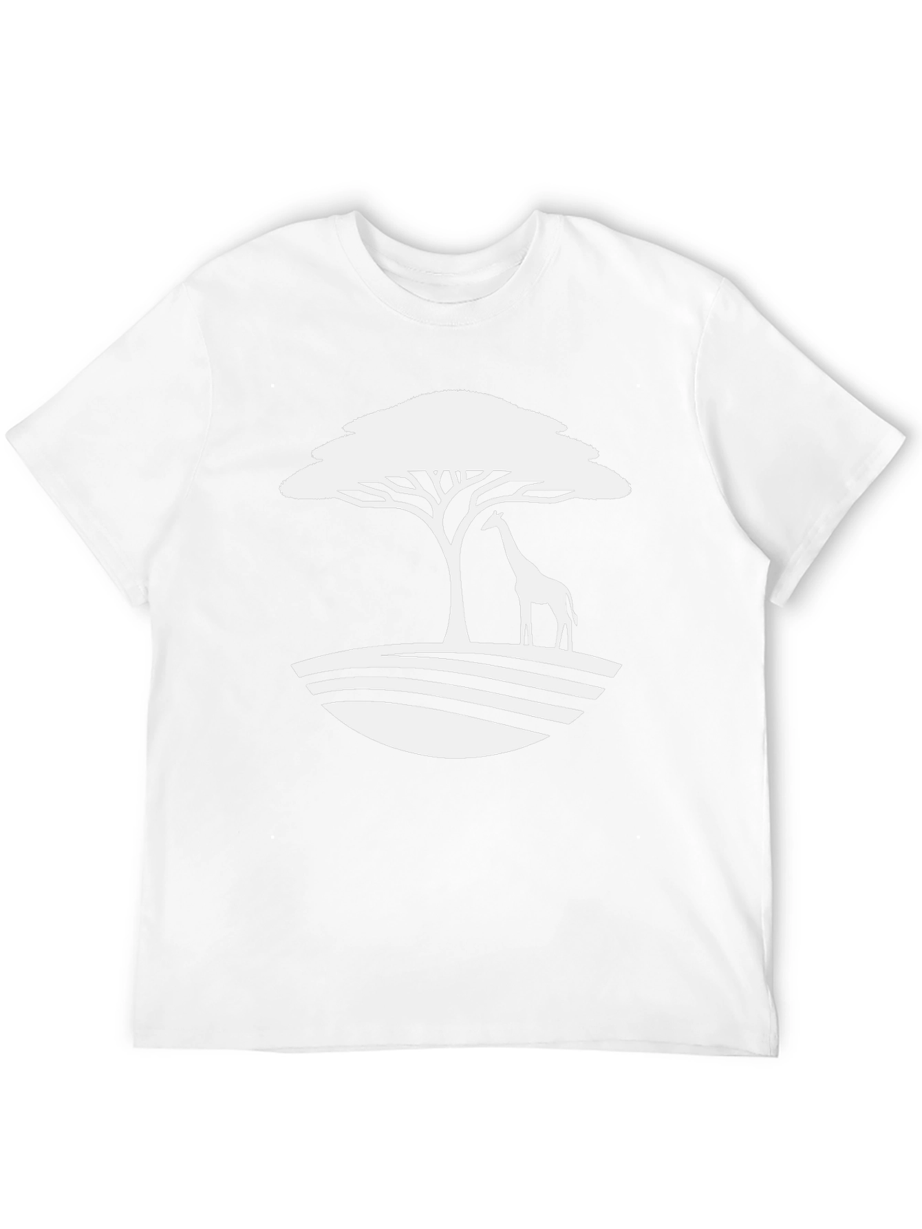 Giraffe Tree Graphic Tee - Safari Style