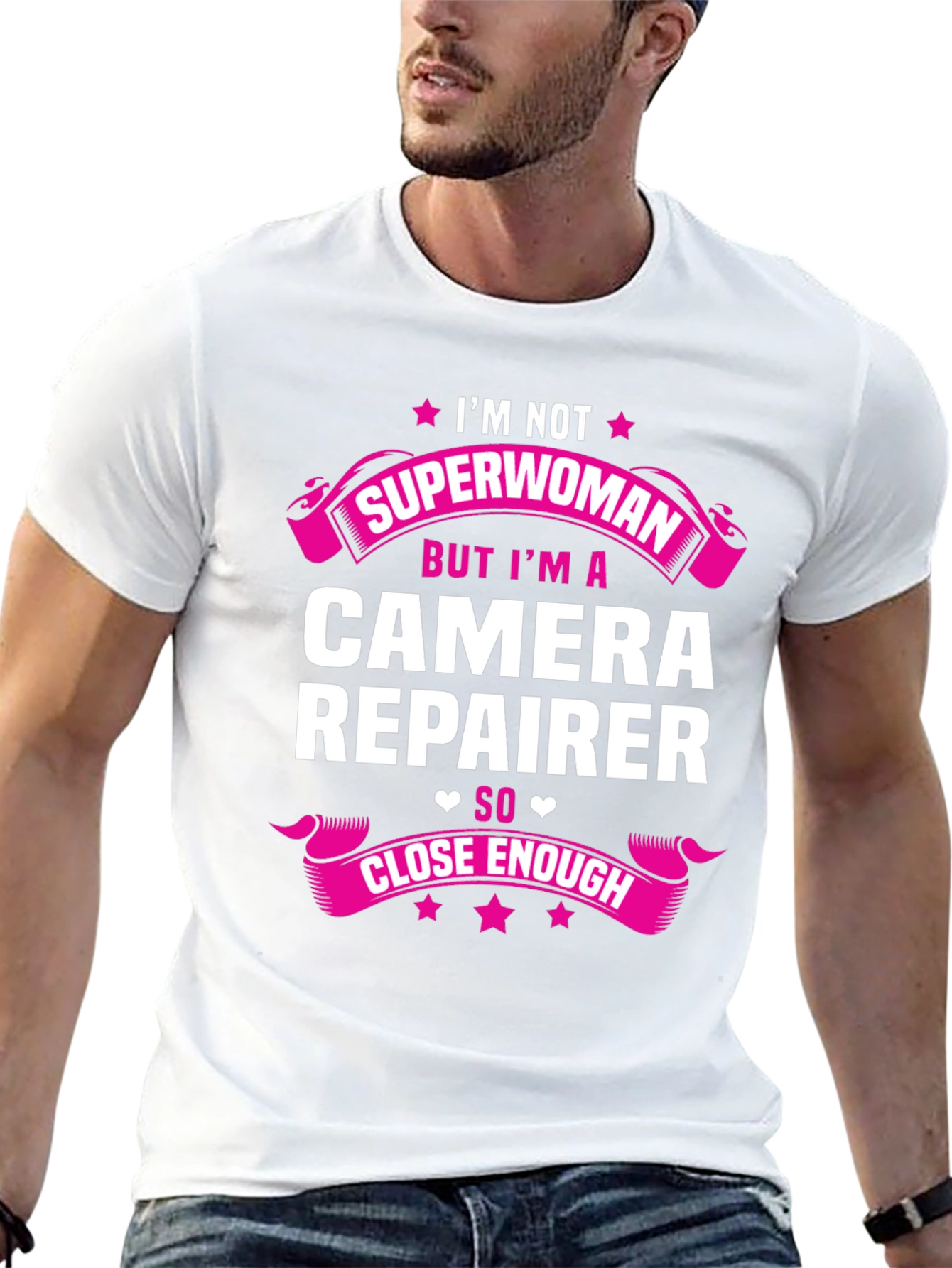 Camera Repairer T-Shirt - Superwoman Close Enough!