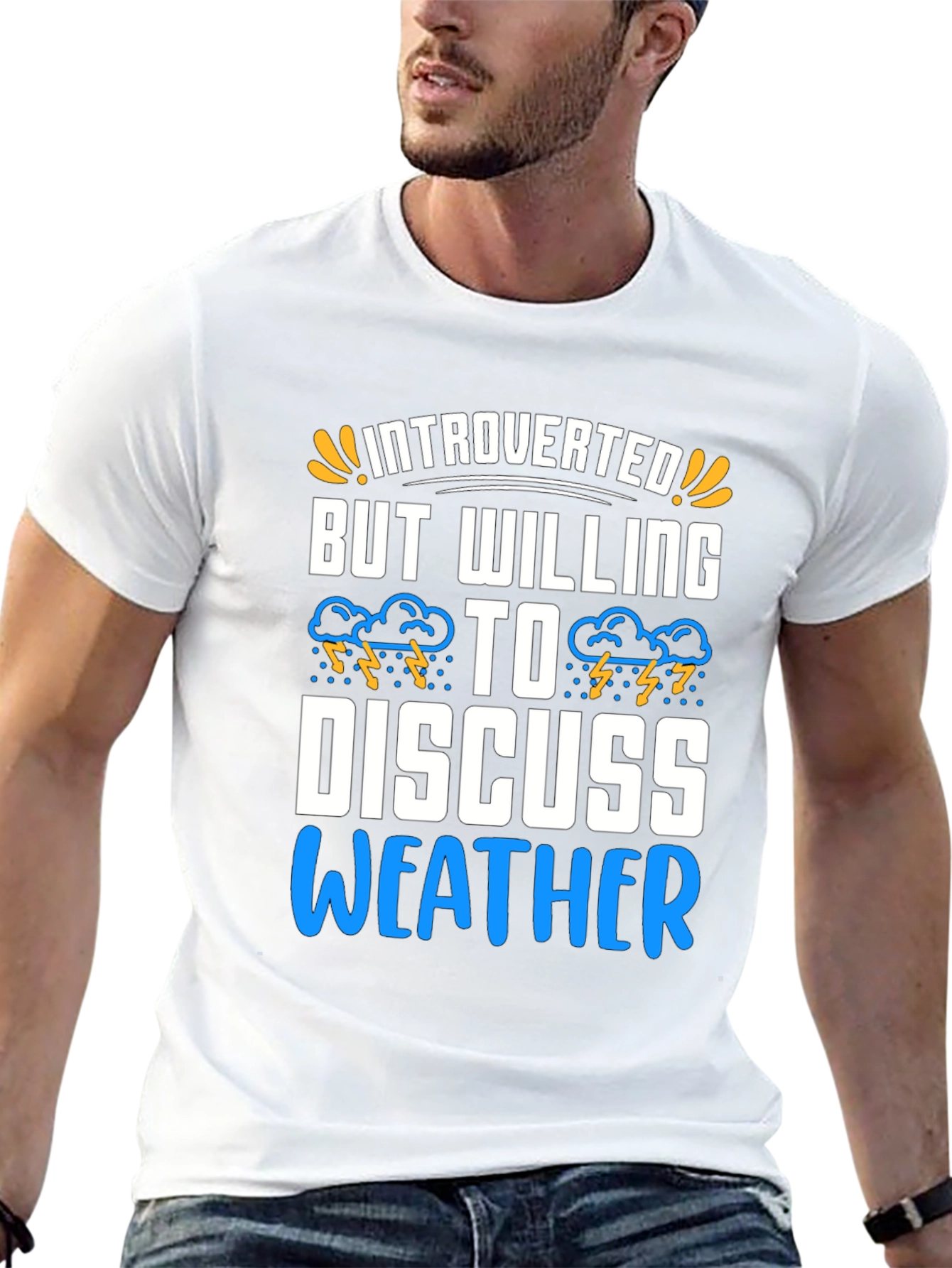 Introverted Weather Enthusiast Graphic Tee