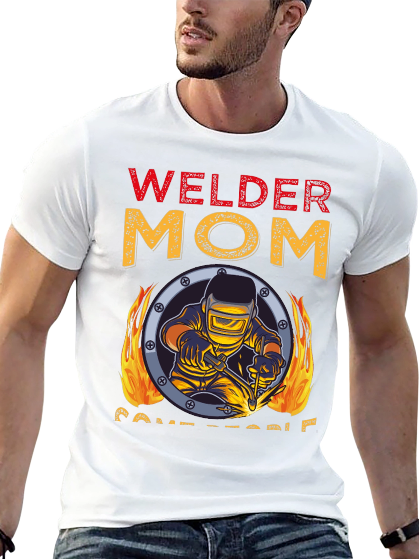 Welder Mom Graphic T-Shirt - Black Tee