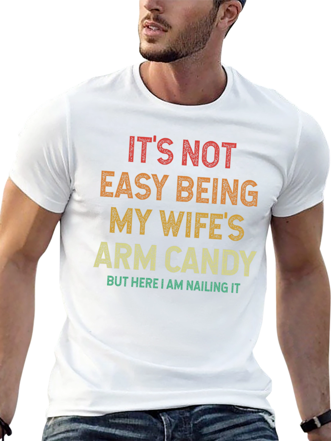 Funny Arm Candy Graphic T-Shirt