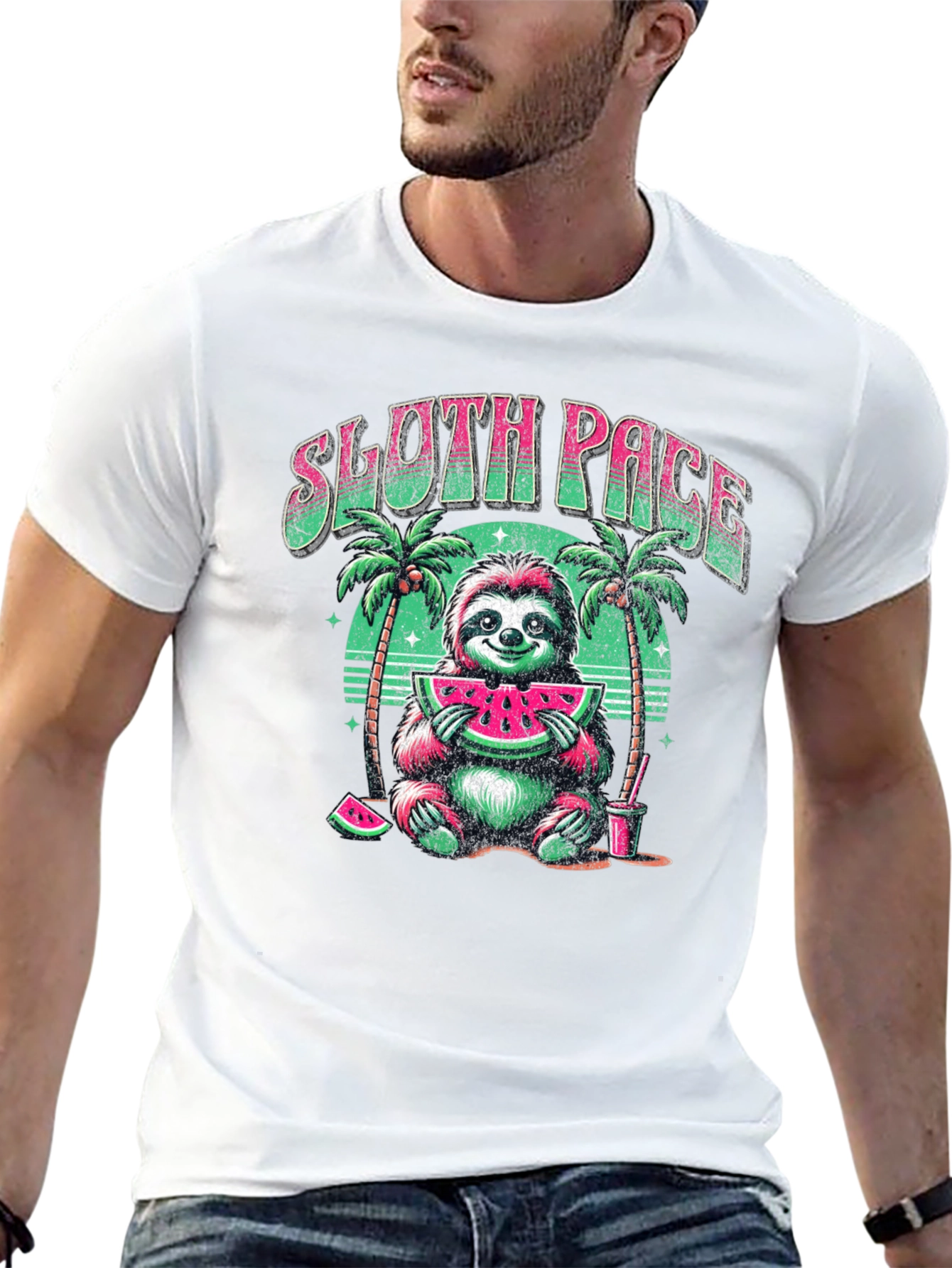 Sloth Pace Tropical T-Shirt