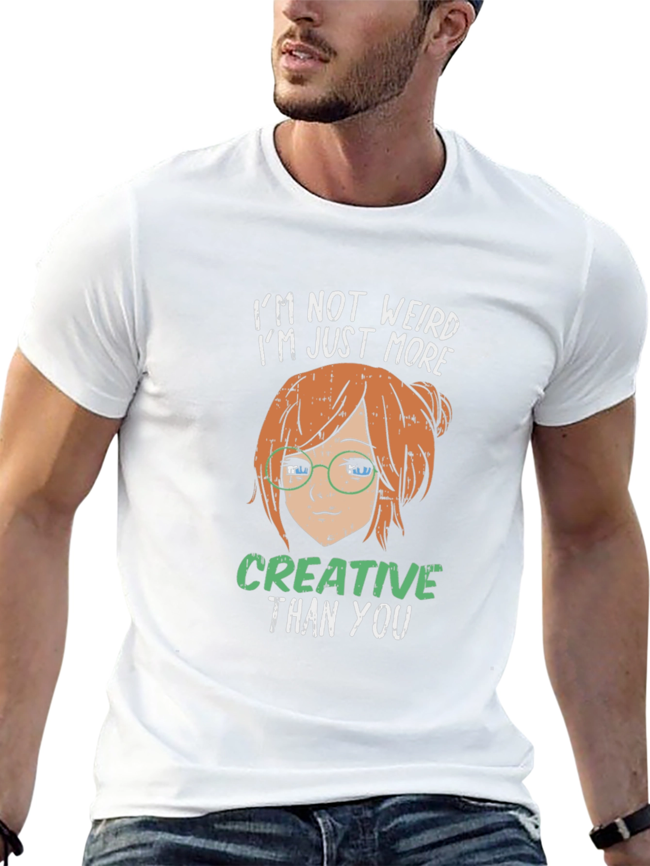 Creative Anime Style T-Shirt - Unique Geek Fashion