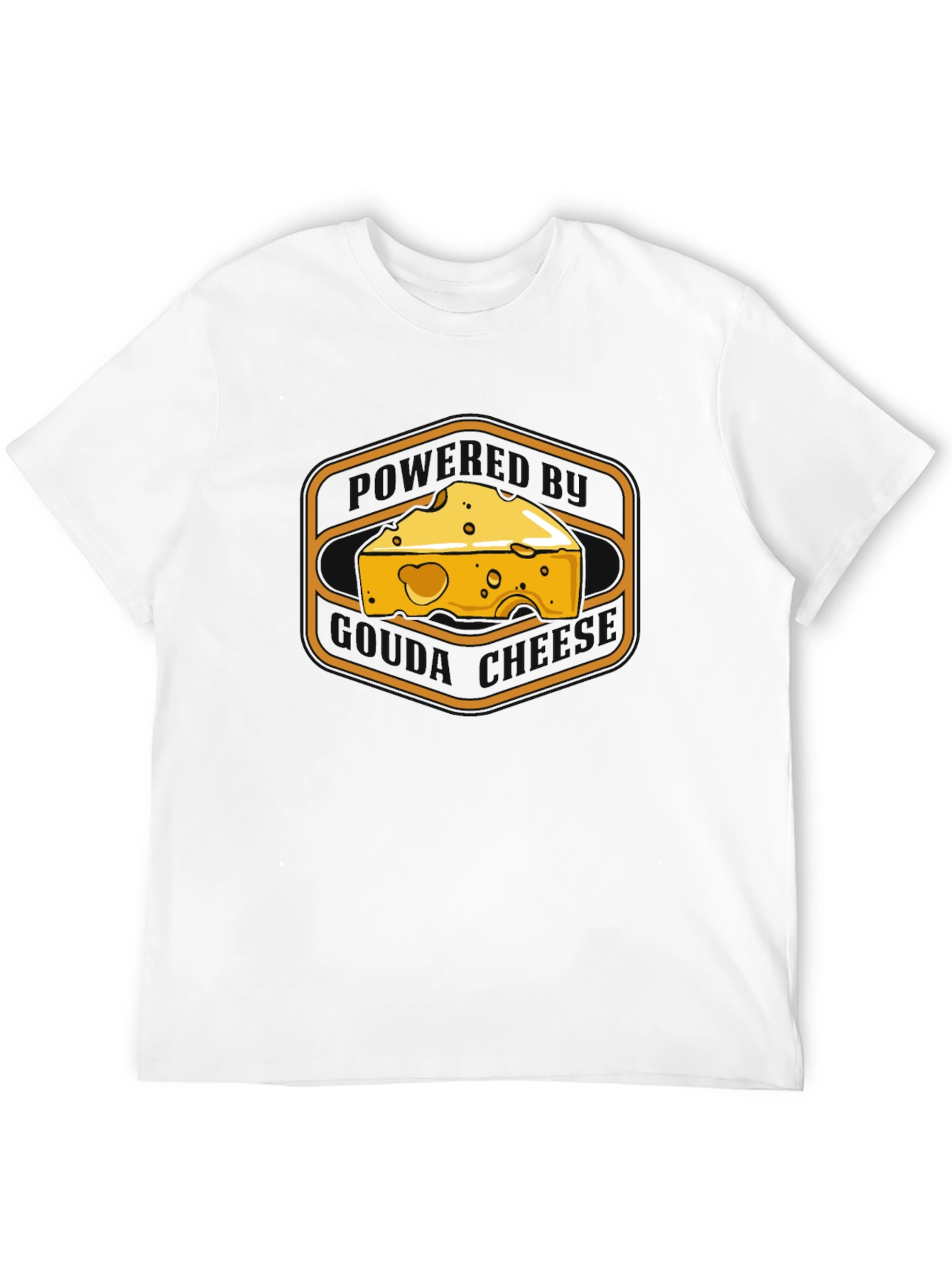 Cheese Graphic Tee - Mens Black T-Shirt