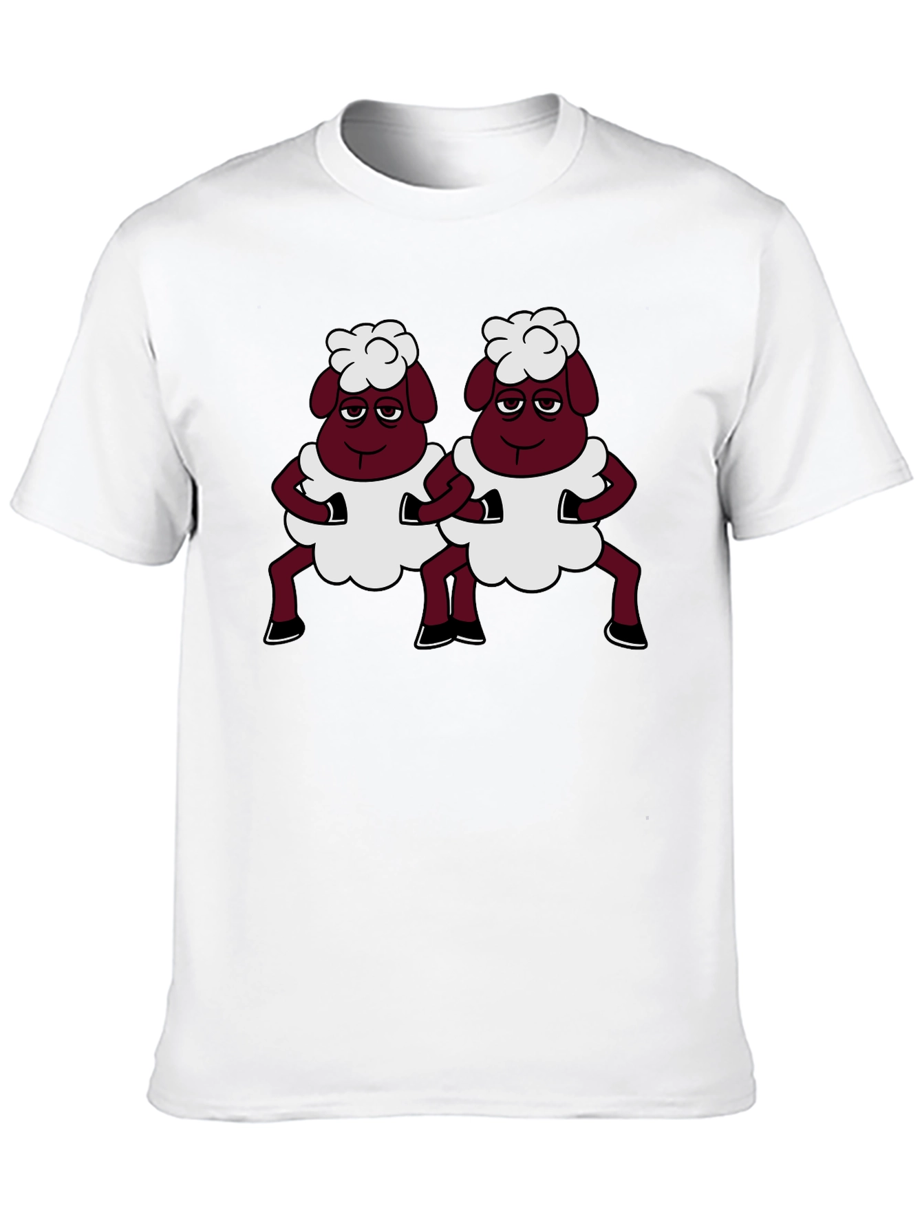Funny Sheep T-Shirt - Unique Cartoon Design