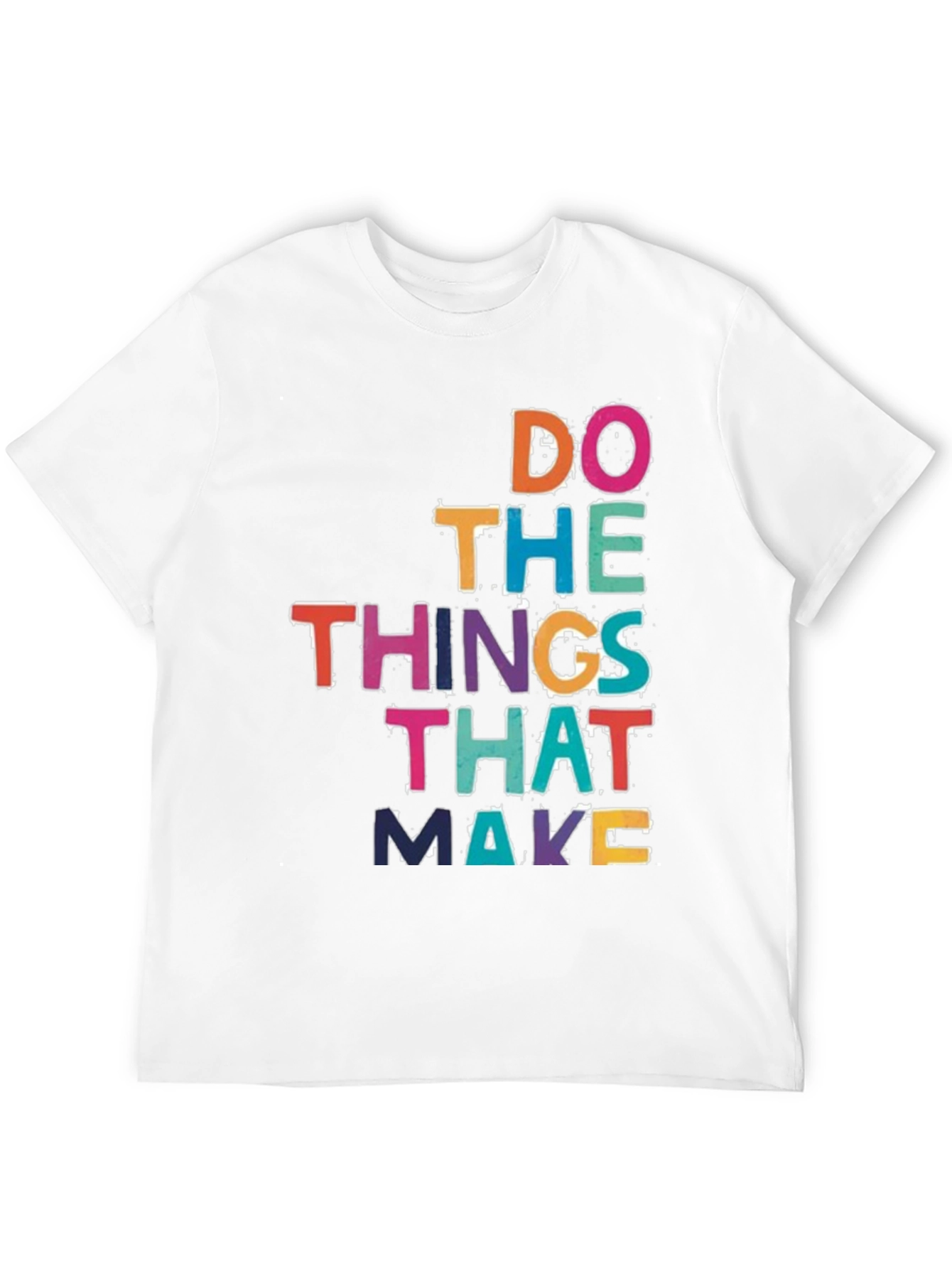Motivational Graphic Print Black T-Shirt