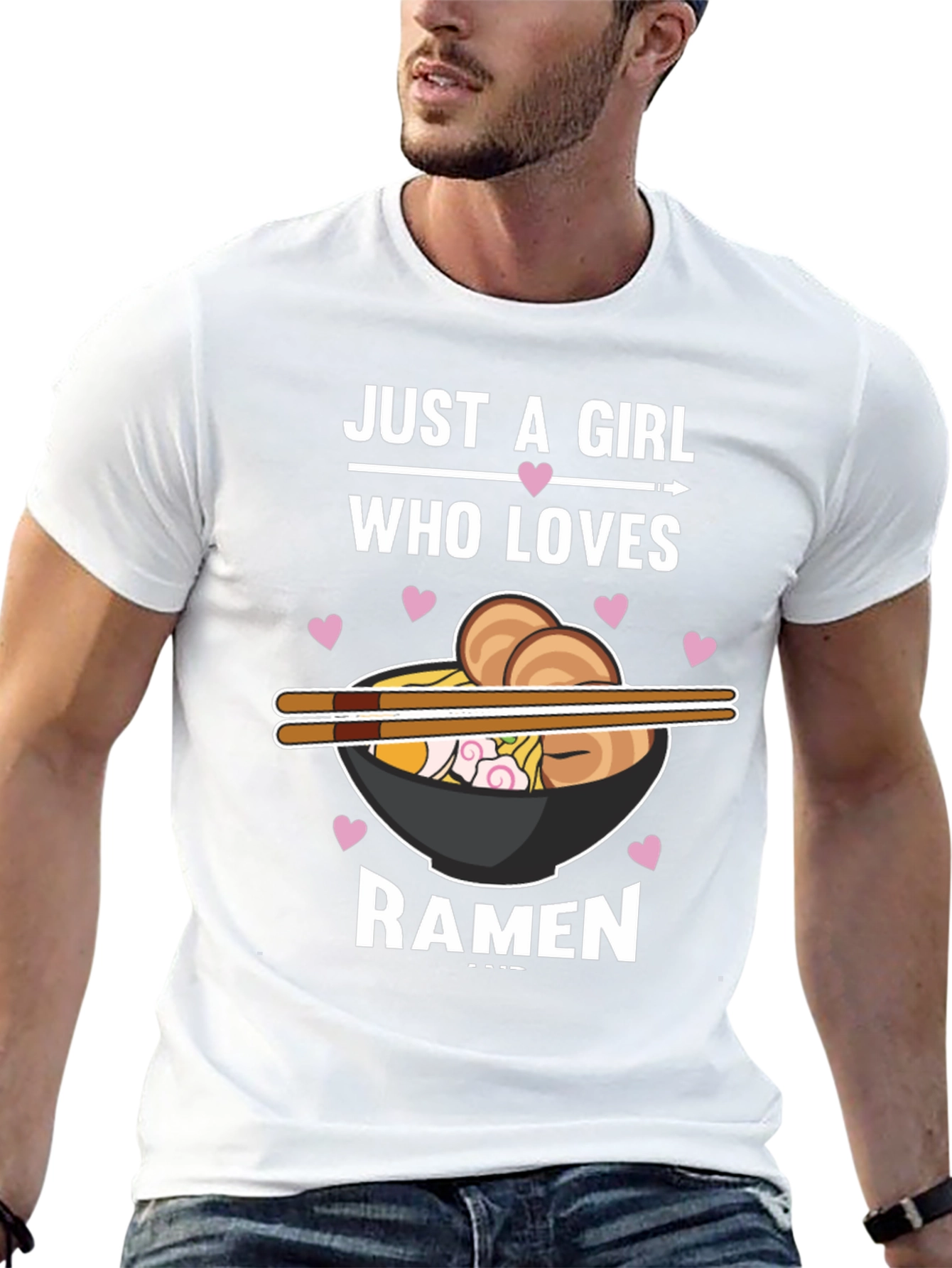 Just A Girl Who Loves Ramen Graphic T-Shirt