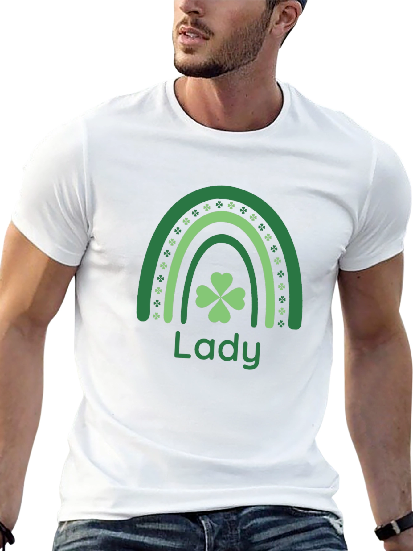 St. Patricks Day Shamrock Lady T-Shirt