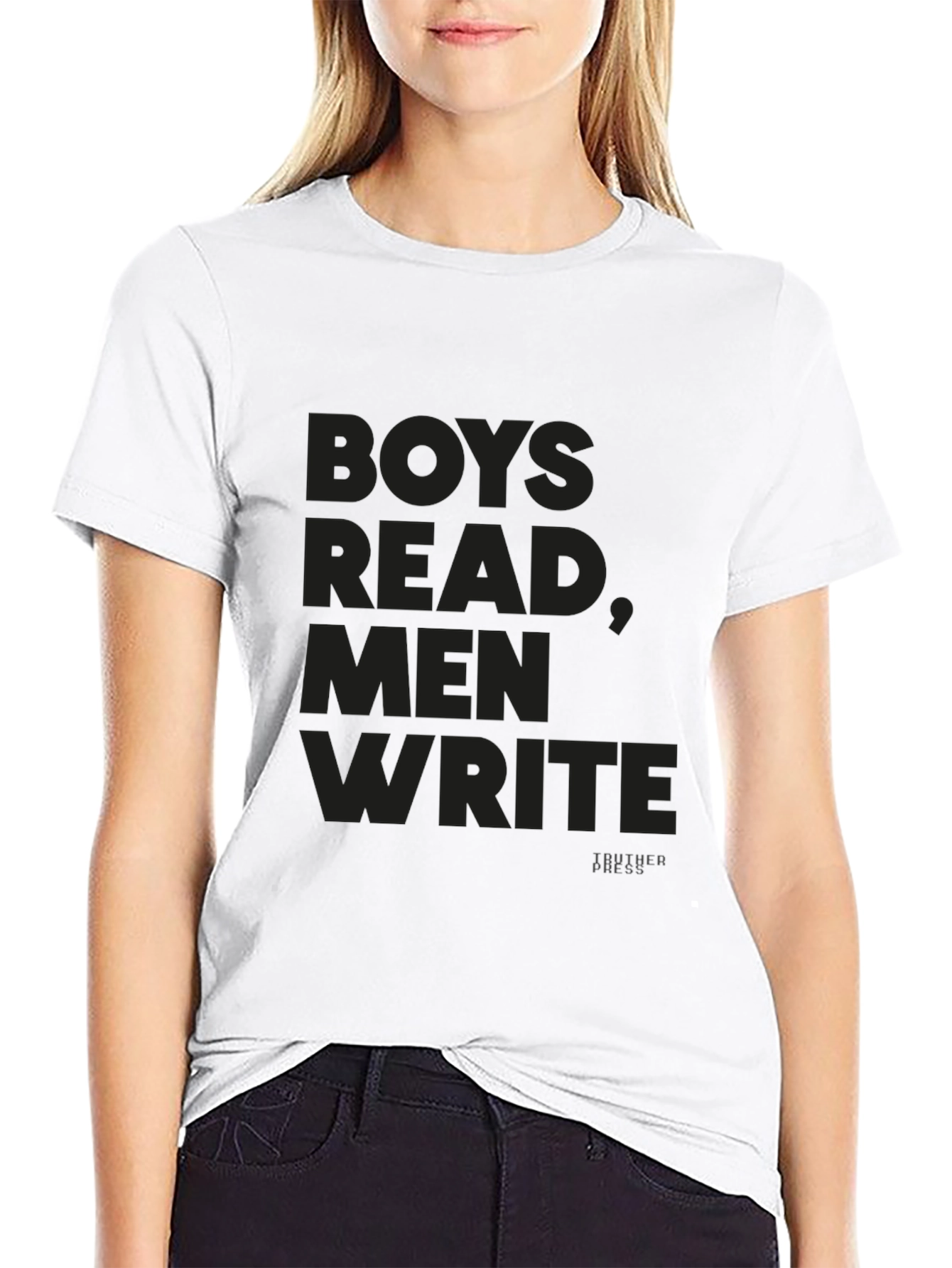 Boys Read Men Write - Graphic T-Shirt