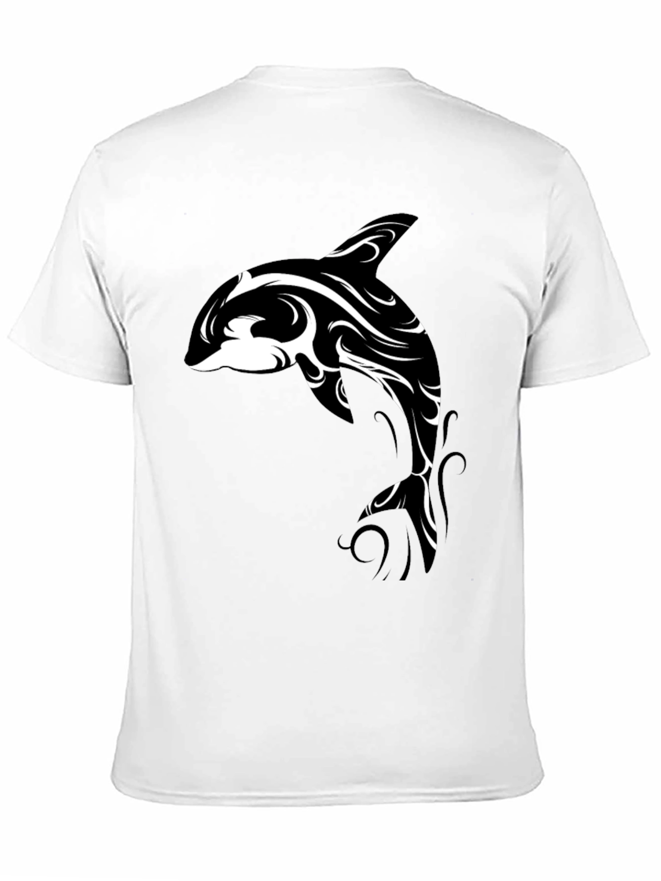 Black Orca Tribal Art T-Shirt