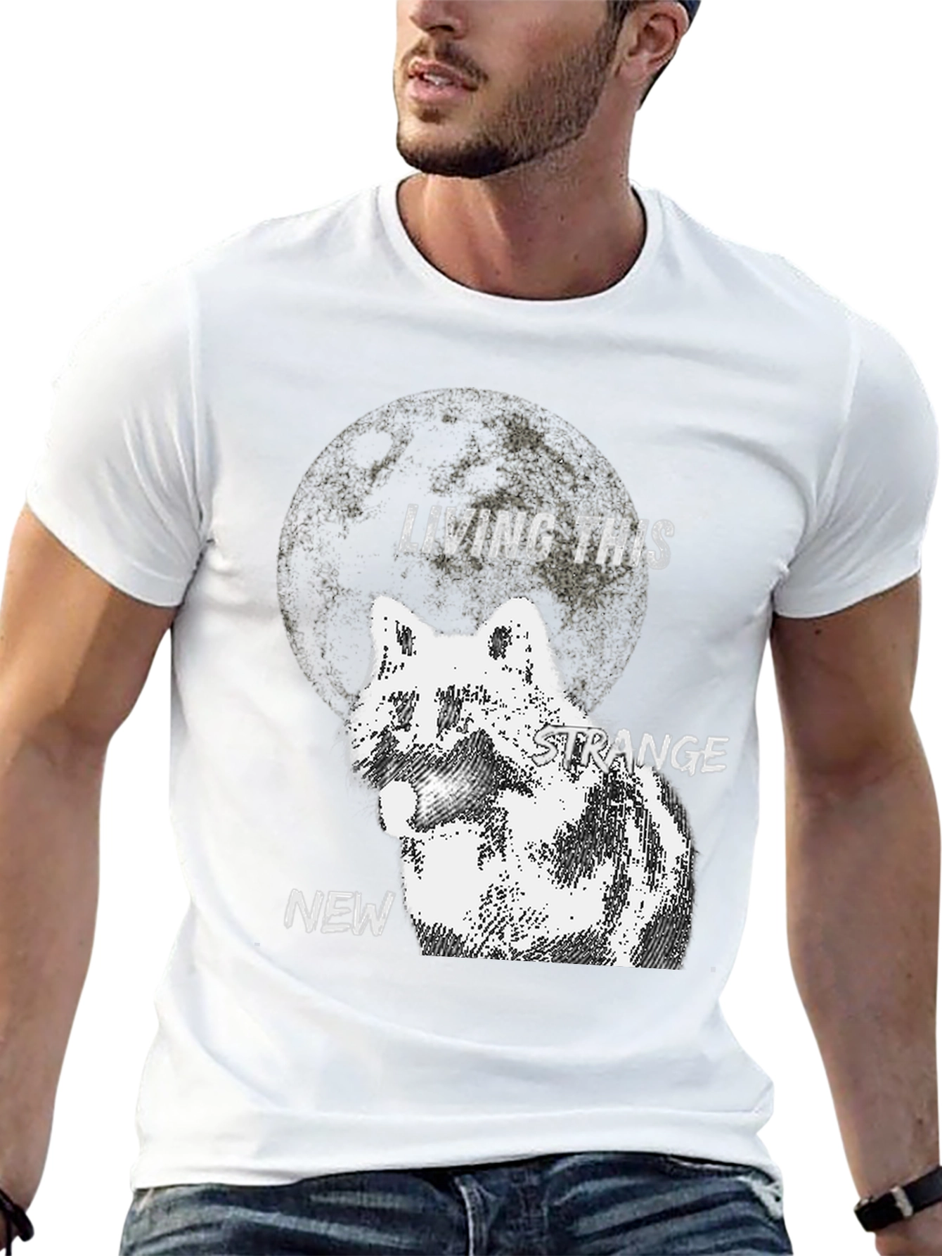 Living This Strange New Wolf Moon T-Shirt