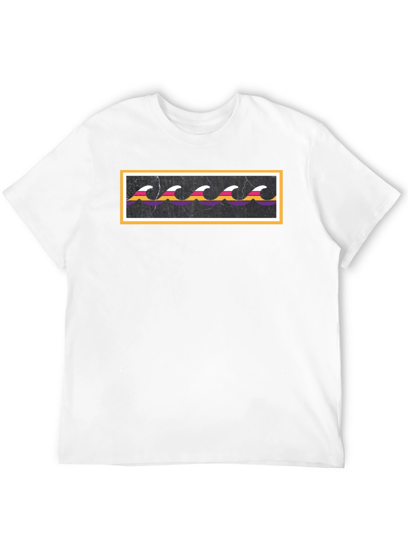 Retro Wave Graphic Black T-Shirt