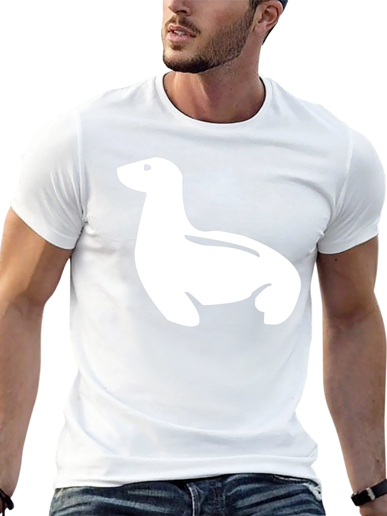 Seal Graphic Black T-Shirt