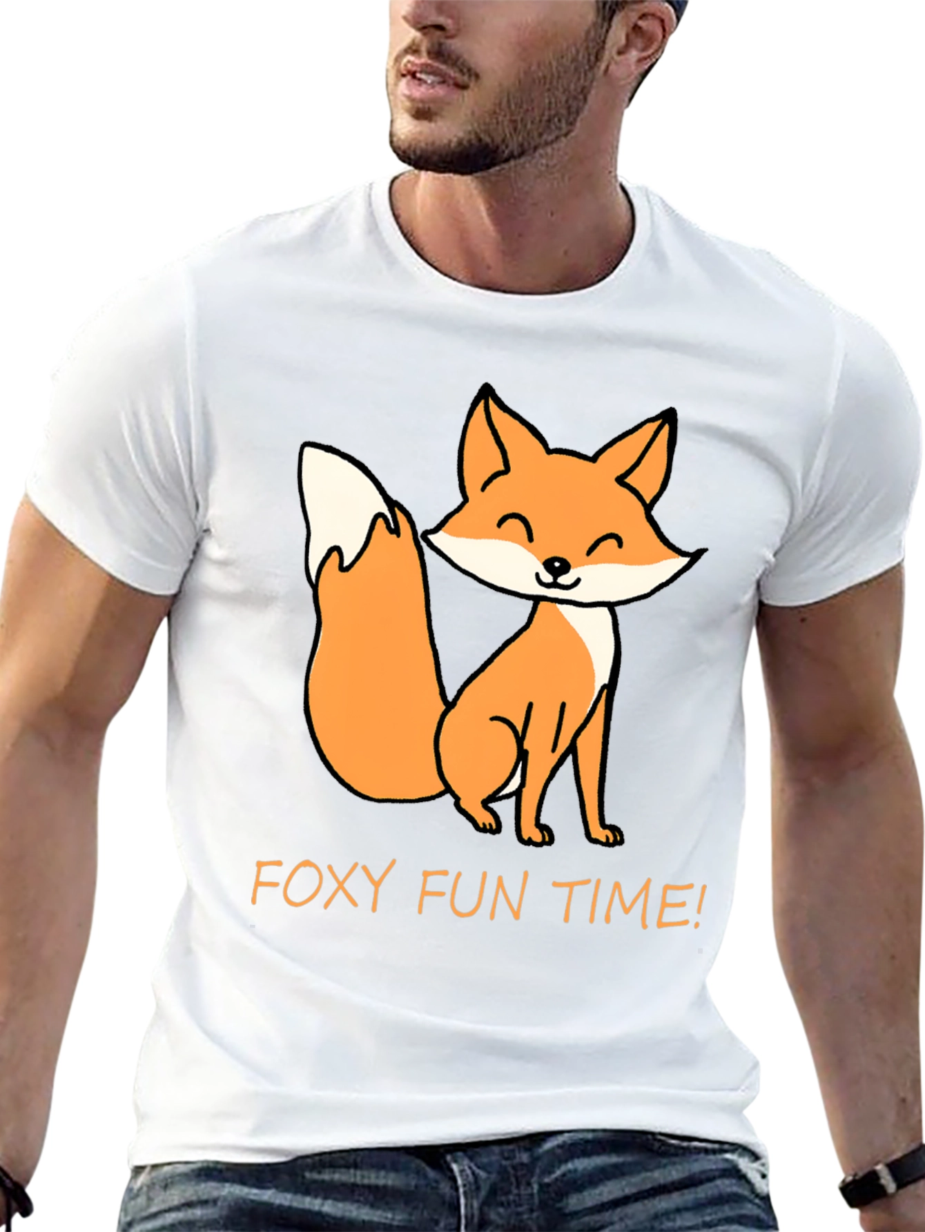 Foxy Fun Time T-Shirt - Cute Cartoon Fox Tee
