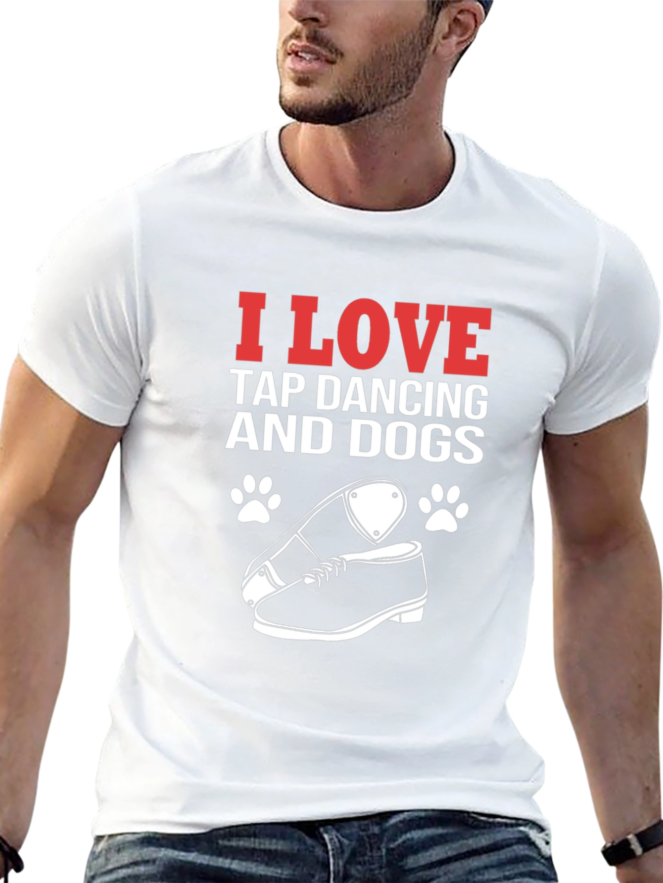 I Love Tap Dancing and Dogs Graphic Tee