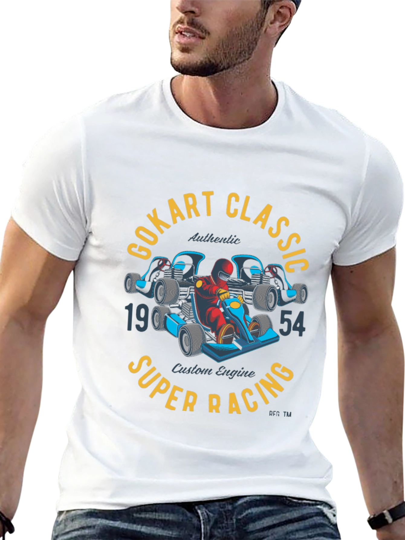 Go Kart Classic Super Racing Graphic T-Shirt