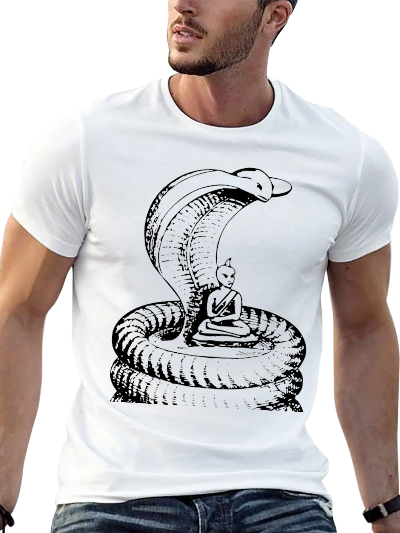 Cobra Buddha Graphic T-Shirt