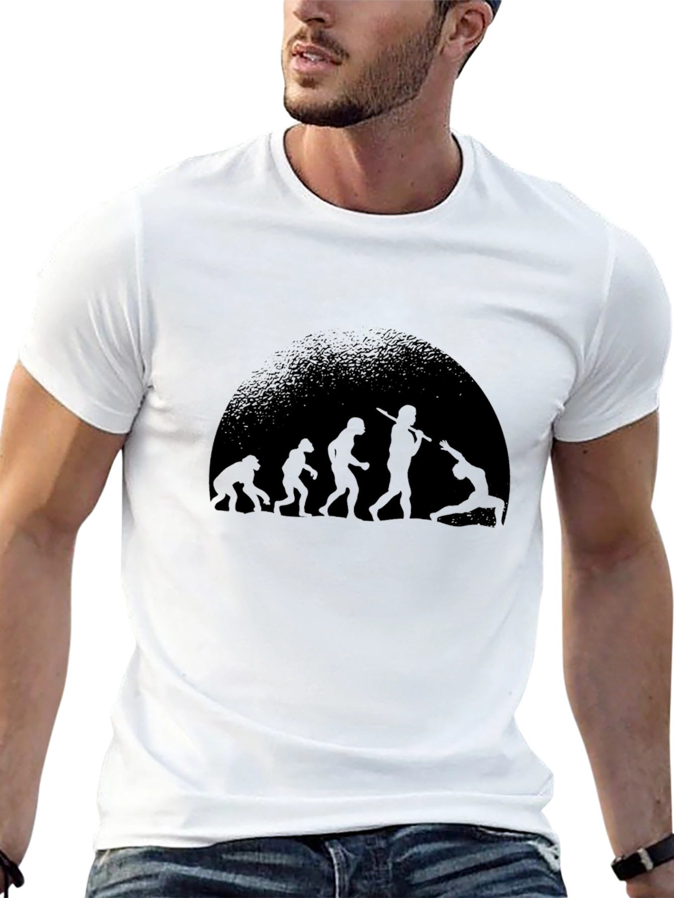 Evolution of Yoga Black T-Shirt