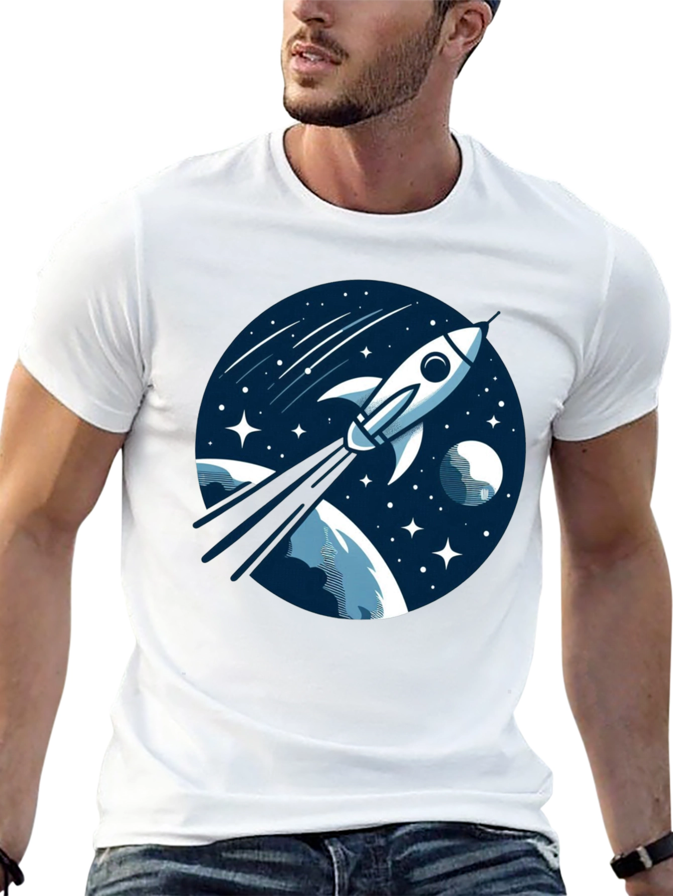 Space Rocket T-Shirt - Blast Off in Style!