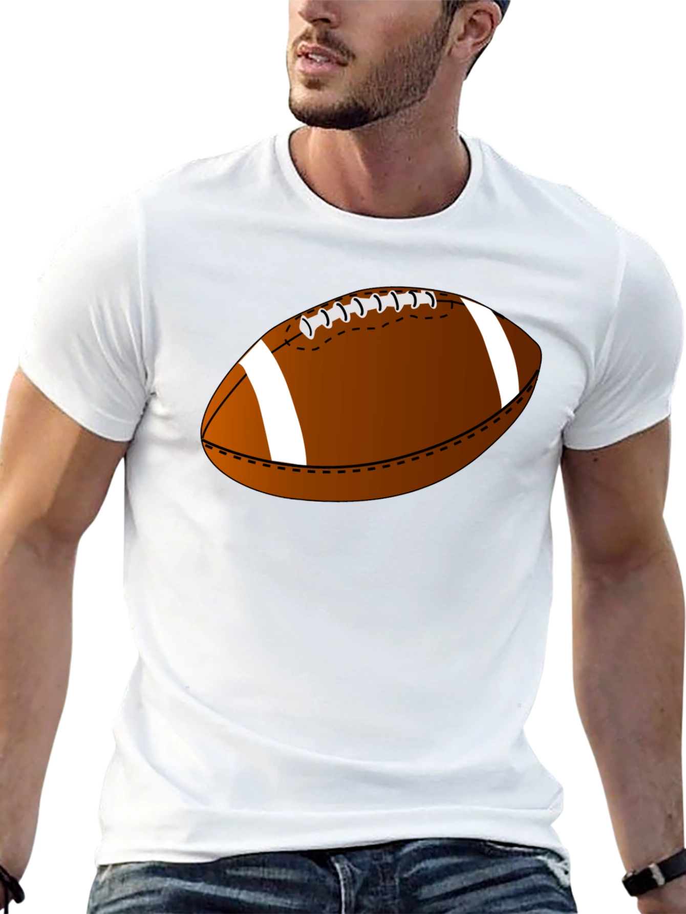 Football Graphic T-Shirt - Soft Cotton Tee