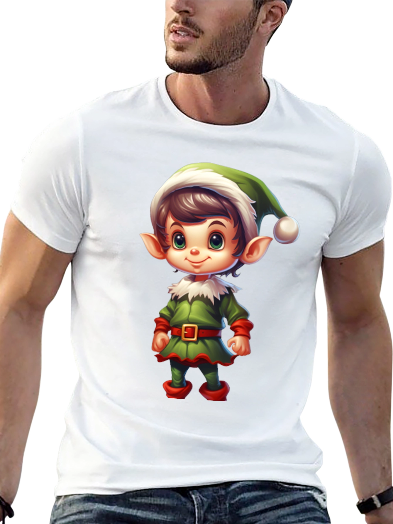 Festive Elf Graphic Tee